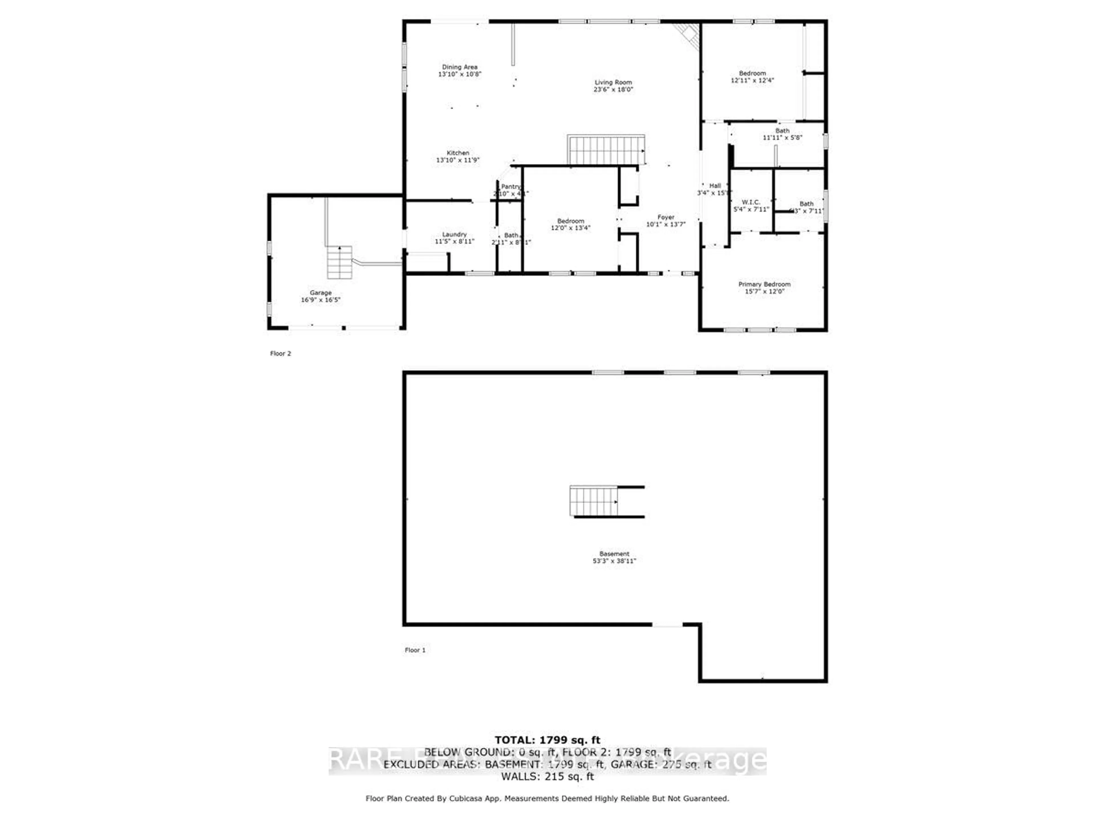 Floor plan for 3618 Linda St, Innisfil Ontario L9S 2L2