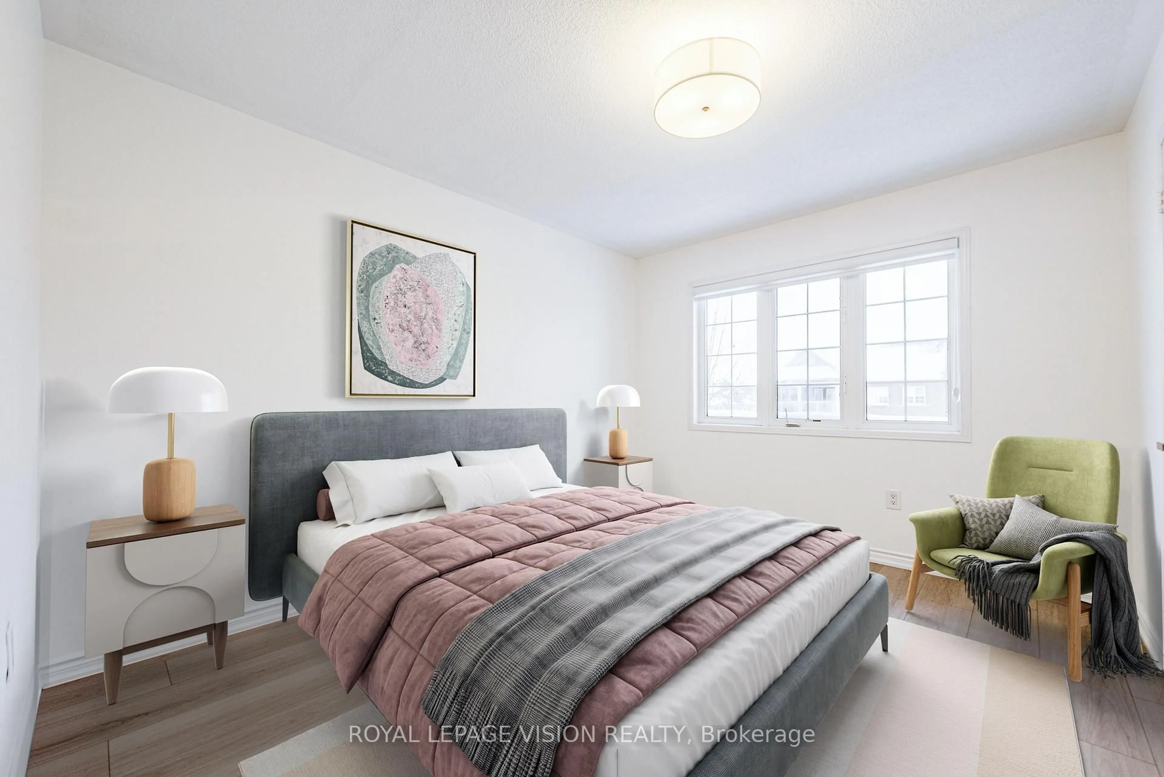 Bedroom with bed, unknown for 124 Alfred Paterson Dr, Markham Ontario L6E 1L5