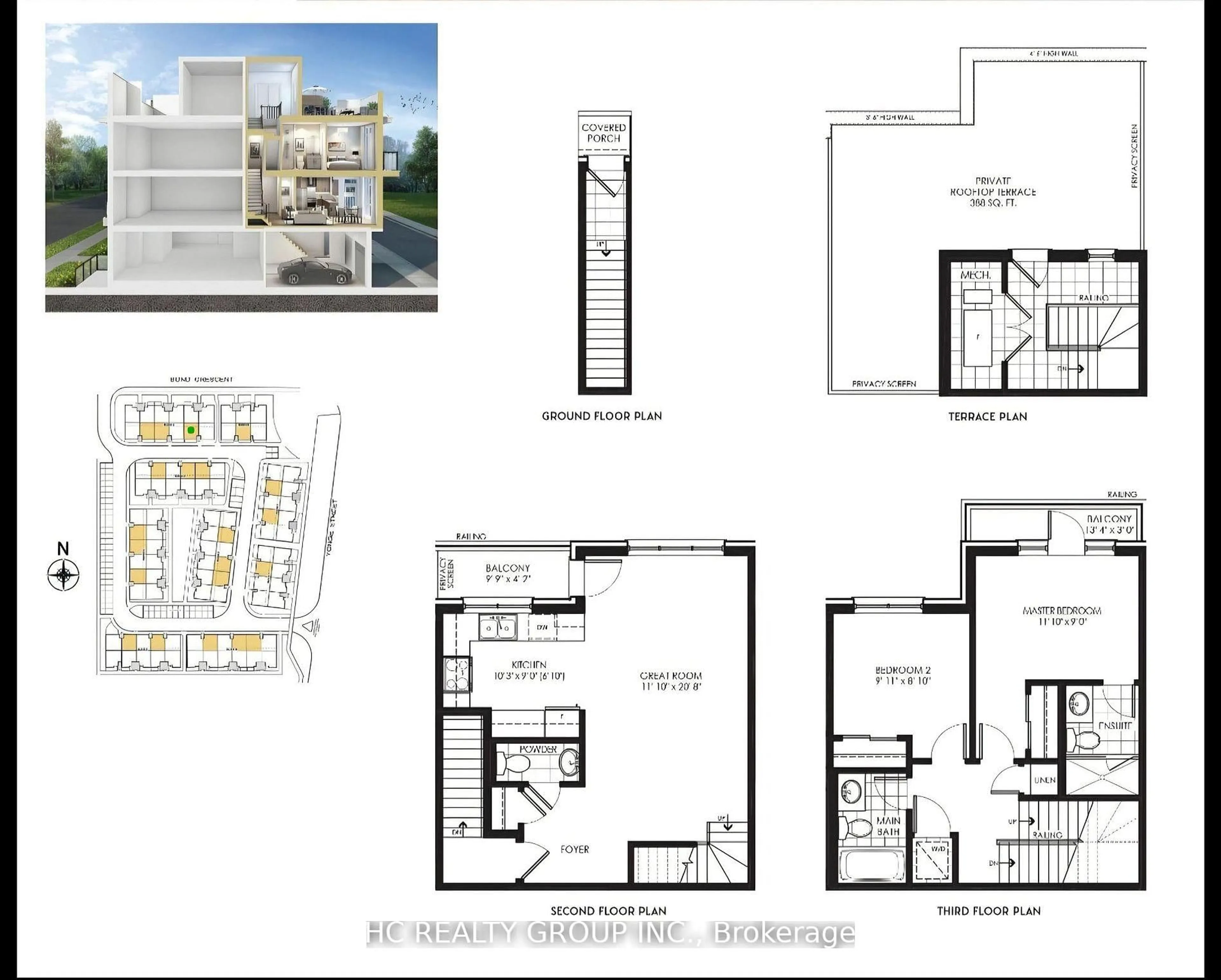 Floor plan for 3 bond Cres #6, Richmond Hill Ontario L4E 1J4
