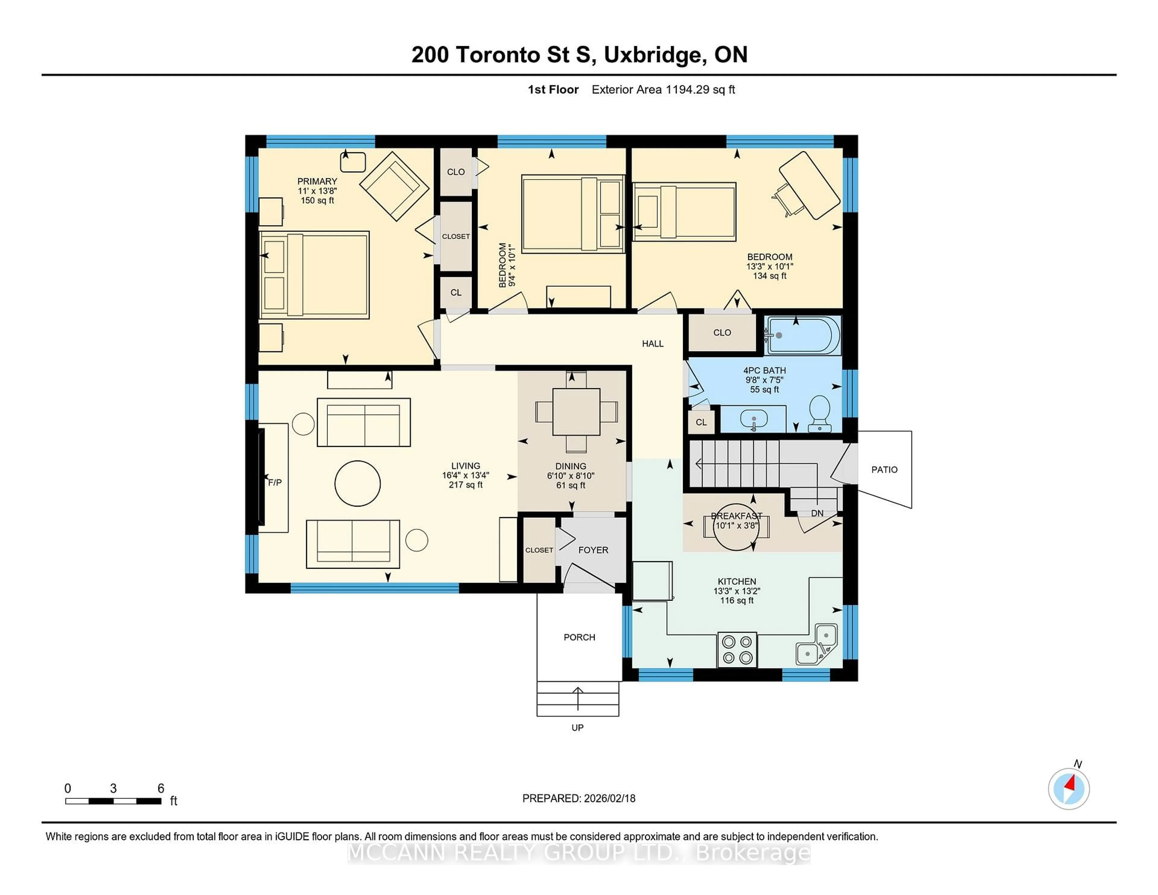 Floor plan for 200 Toronto St, Uxbridge Ontario L9P 1R1