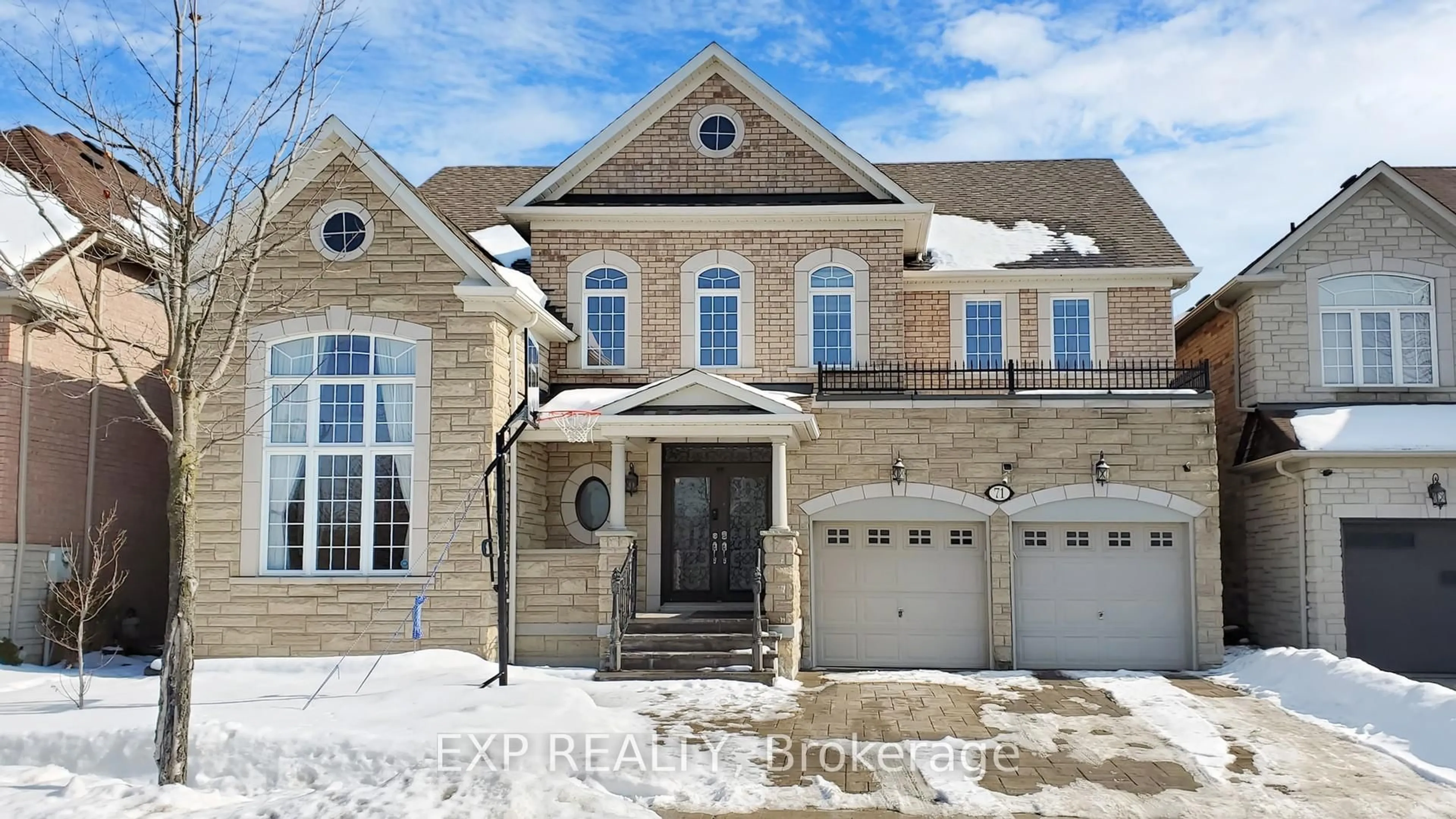 Home with brick exterior material, street for 71 Golden Meadow Dr, Markham Ontario L6E 1E9