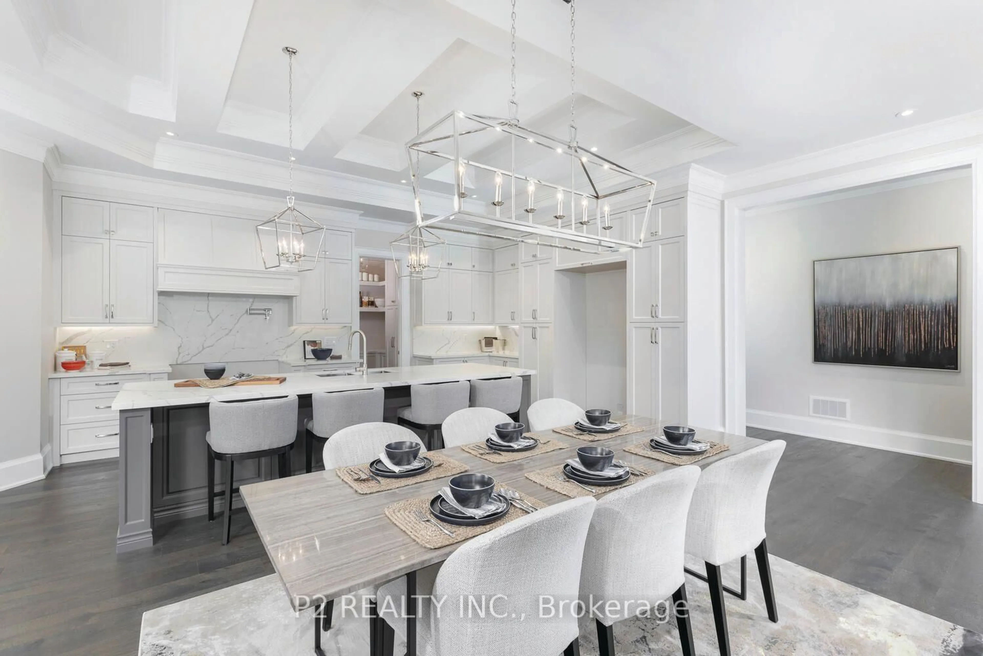 Contemporary kitchen, ceramic/tile floor for 33 Newton Reed Cres, Uxbridge Ontario L9P 0R3