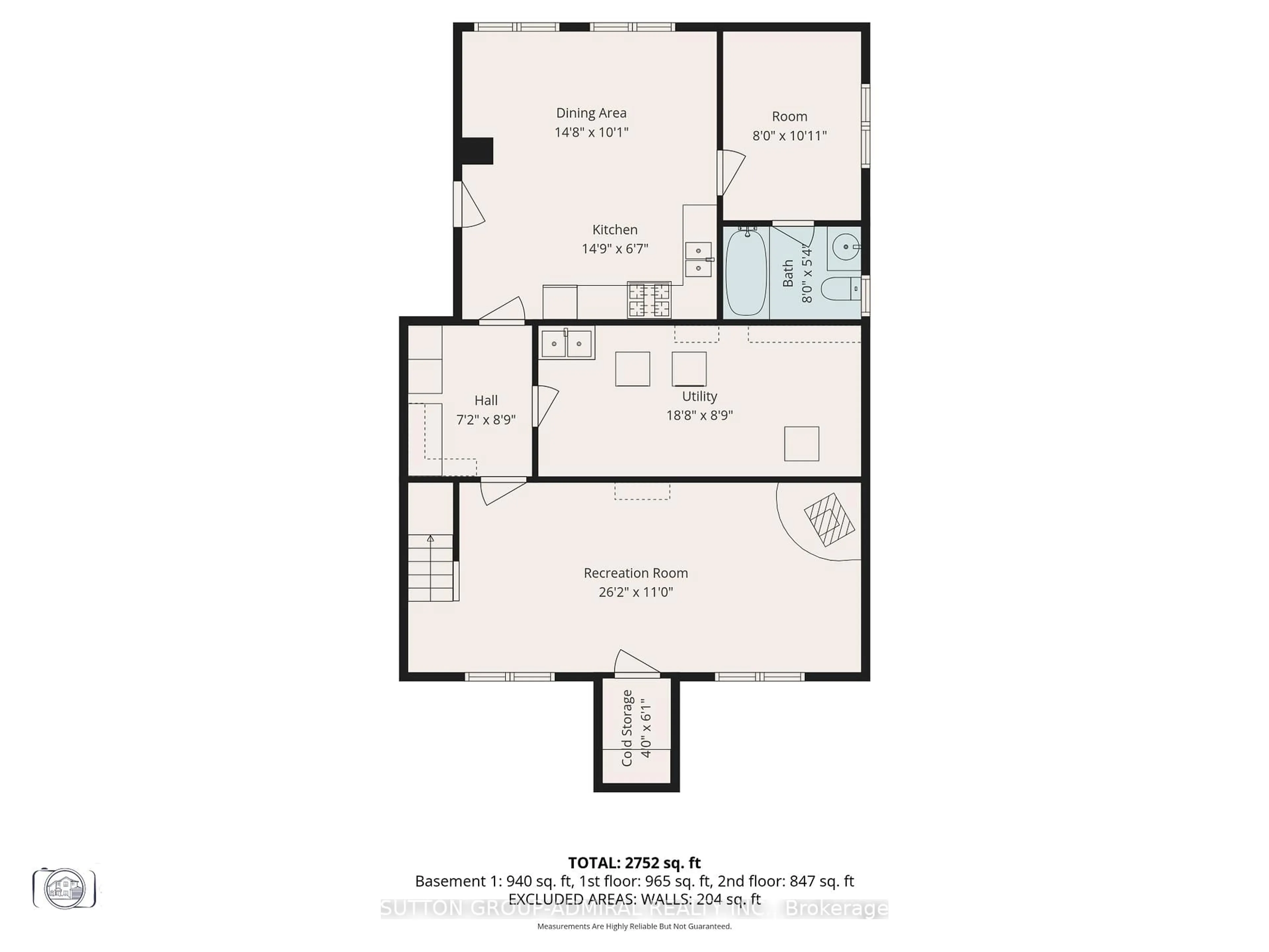 Floor plan for 110 Wood Lane, Richmond Hill Ontario L4C 4W1
