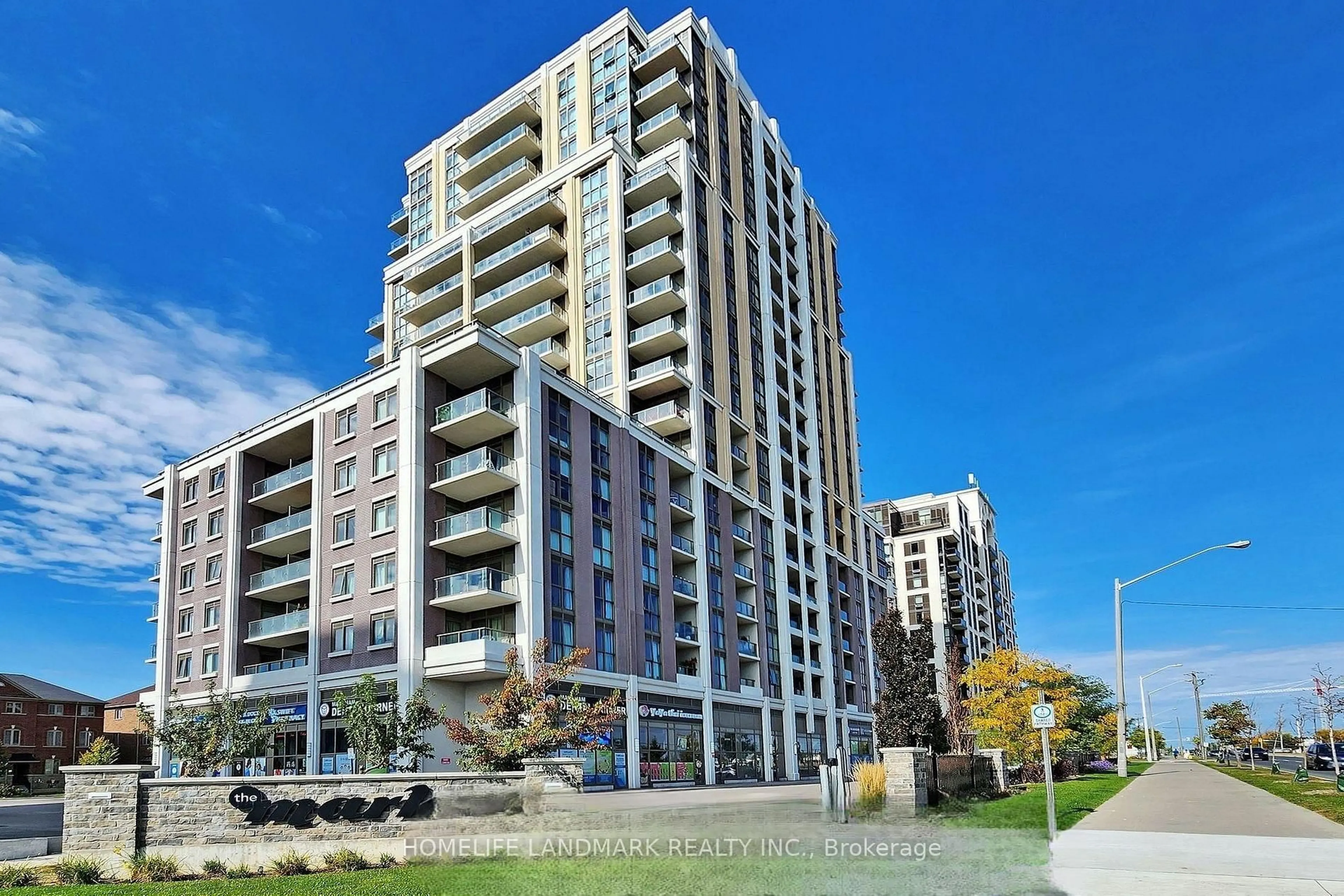 A pic from outside/outdoor area/front of a property/back of a property/a pic from drone, building for 9560 Markahm Rd #901, Markham Ontario L6E 0T9