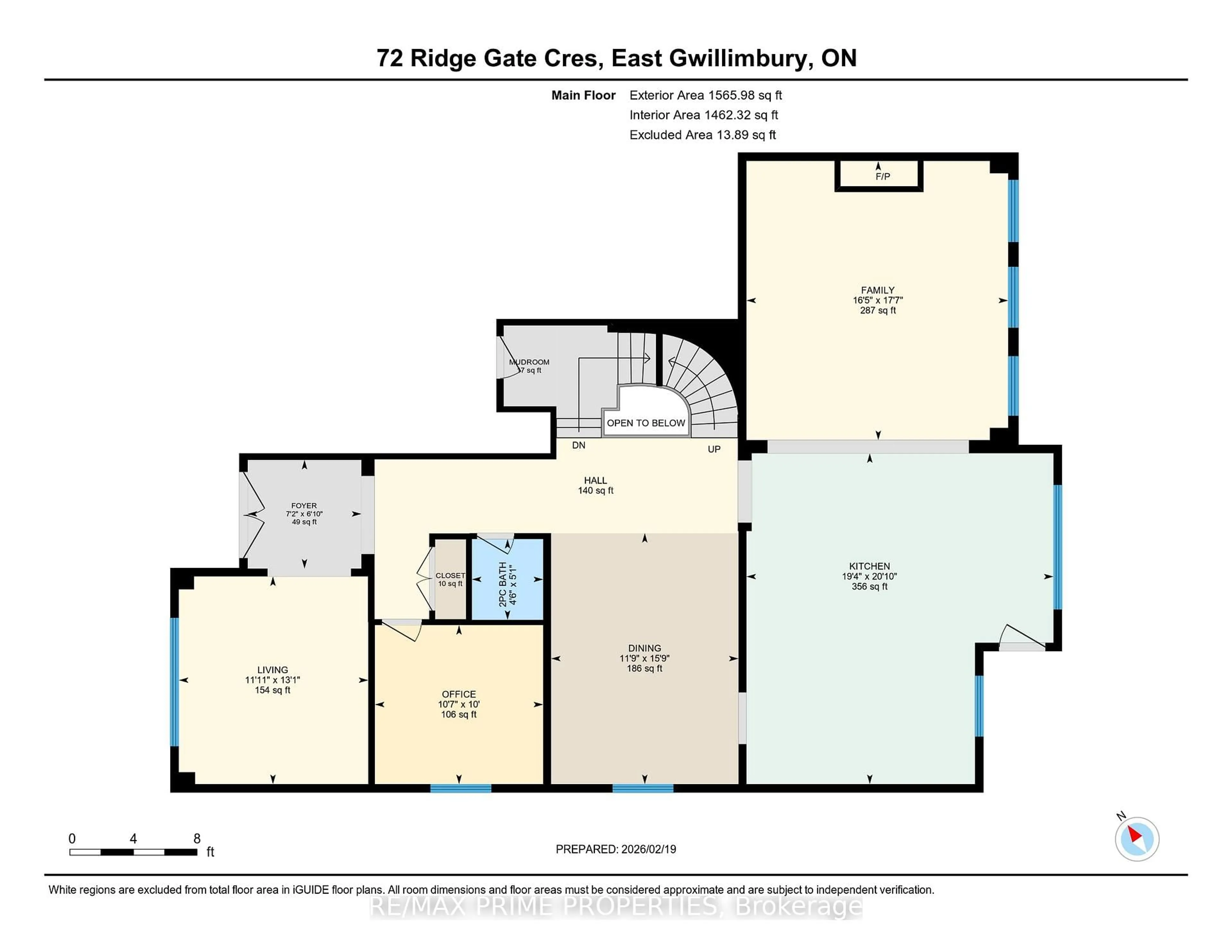 Floor plan for 72 Ridge Gate Cres, East Gwillimbury Ontario L0G 1M0
