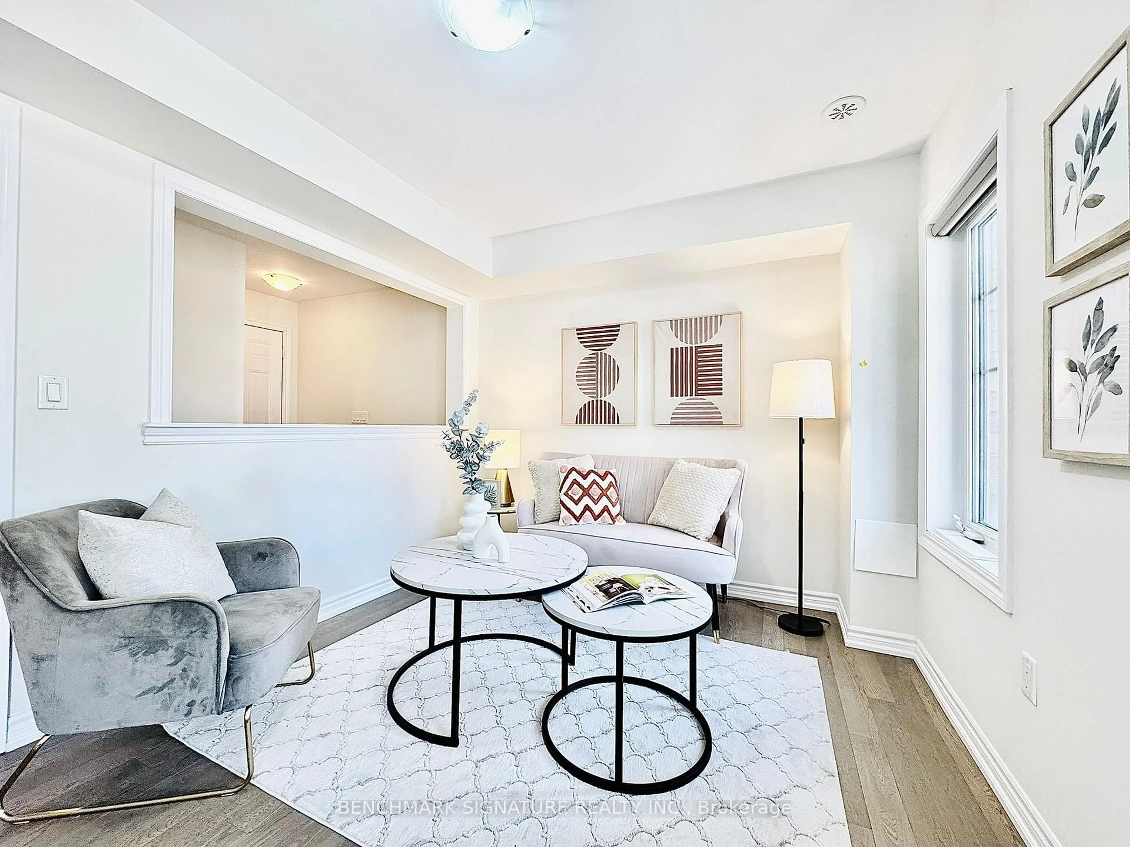 Living room with furniture, ceramic/tile floor for 29 George Peach Ave, Markham Ontario L6C 0Z2