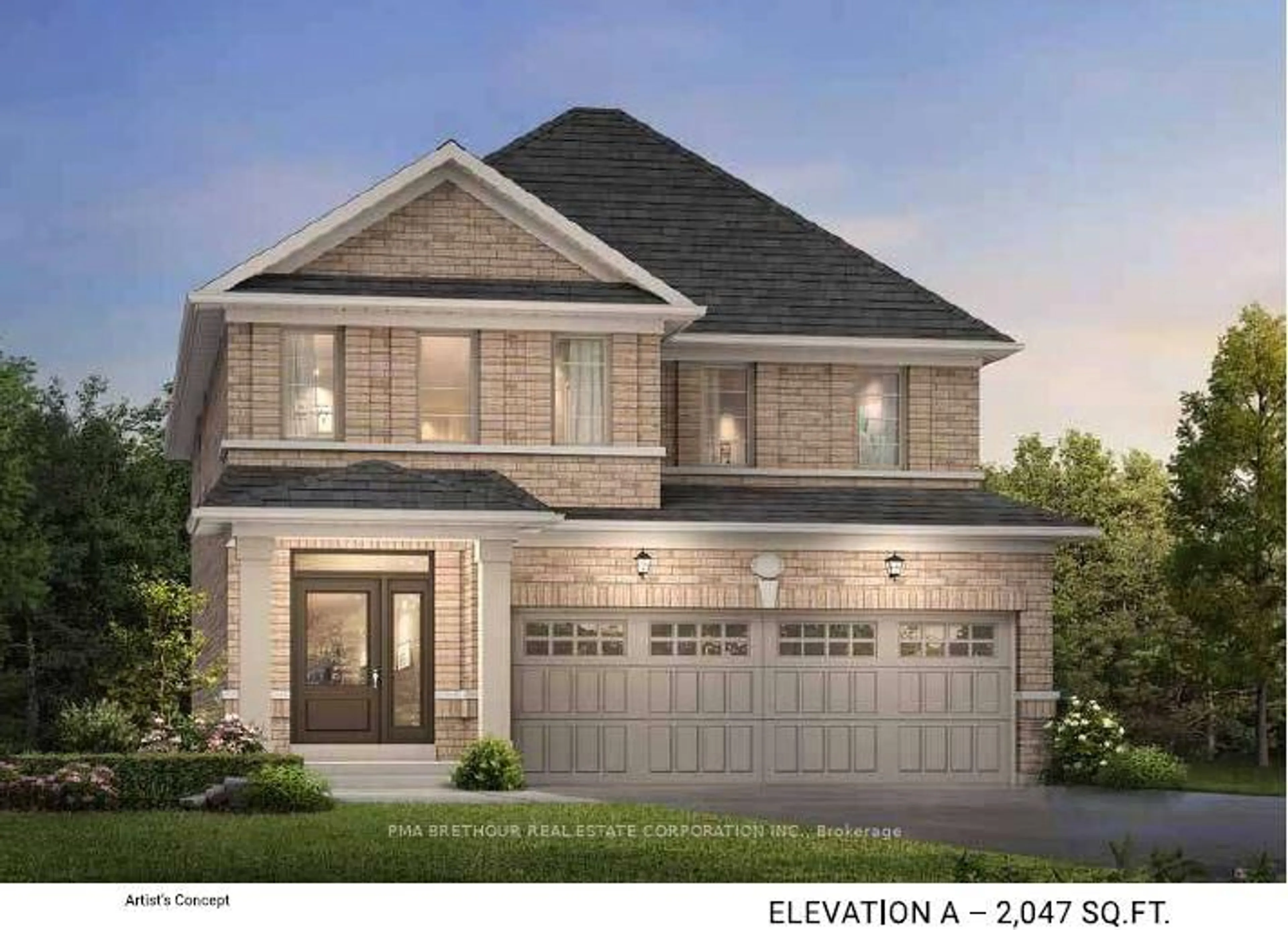 Home with brick exterior material, street for 84 Randy Bush Cres #LOT 84, Georgina Ontario L4P 0K1