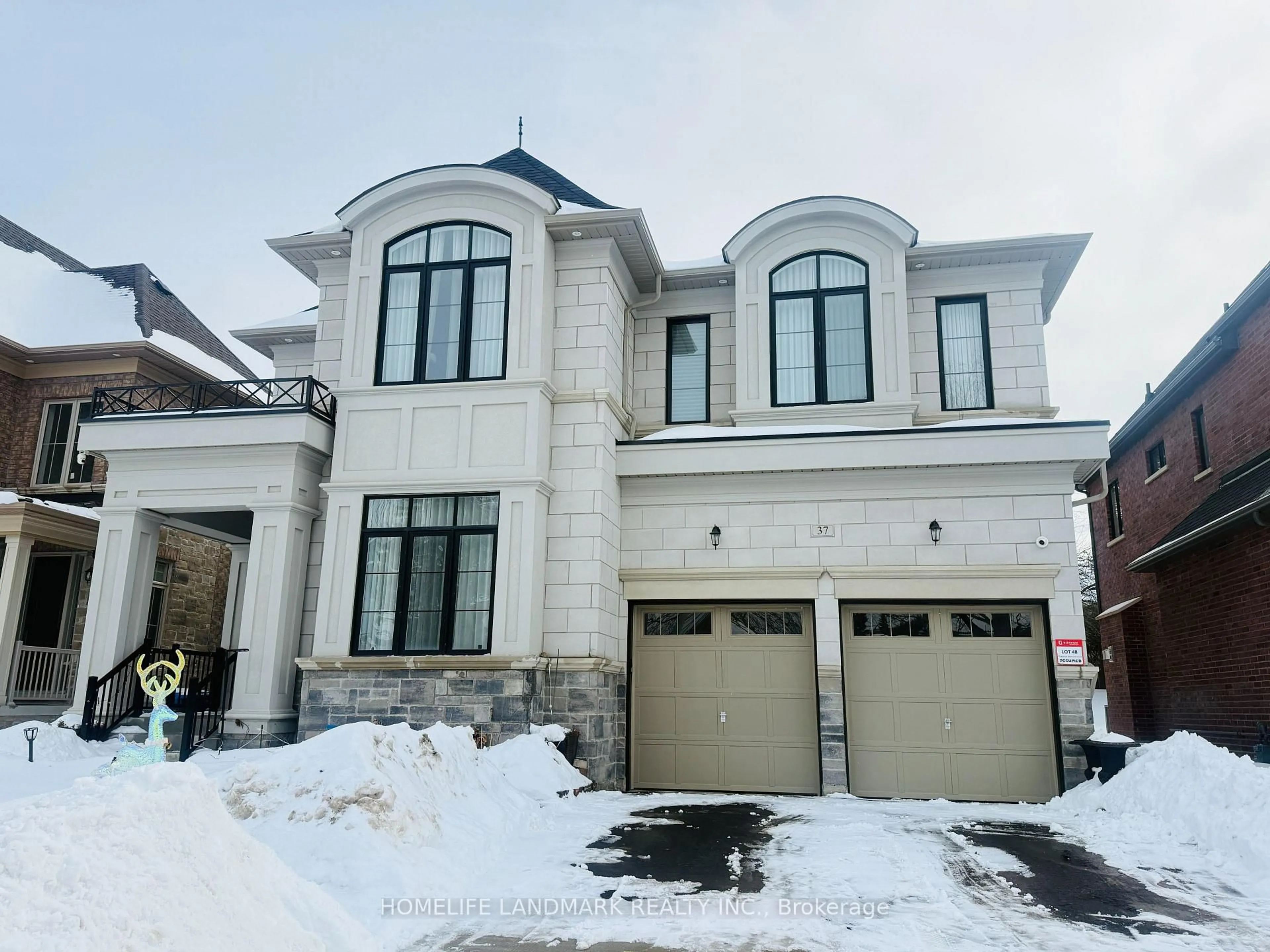 Home with brick exterior material, street for 37 Wallace Merchant Crt, Aurora Ontario L4A 4A5