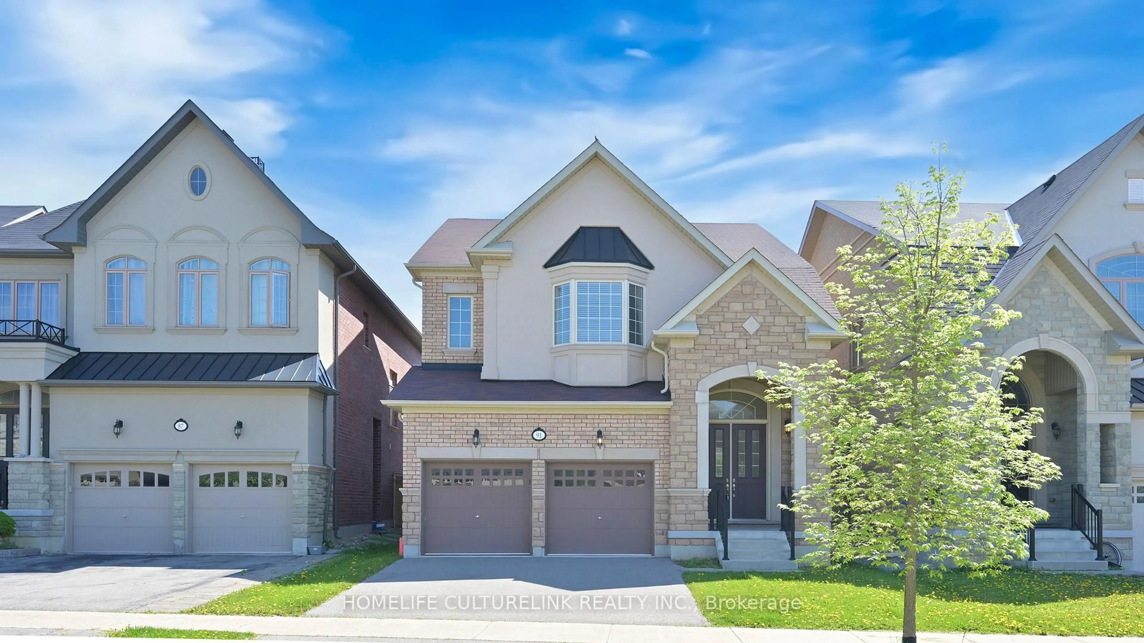 Home with brick exterior material, street for 91 Chaiwood Crt, Vaughan Ontario L6A 0Z9