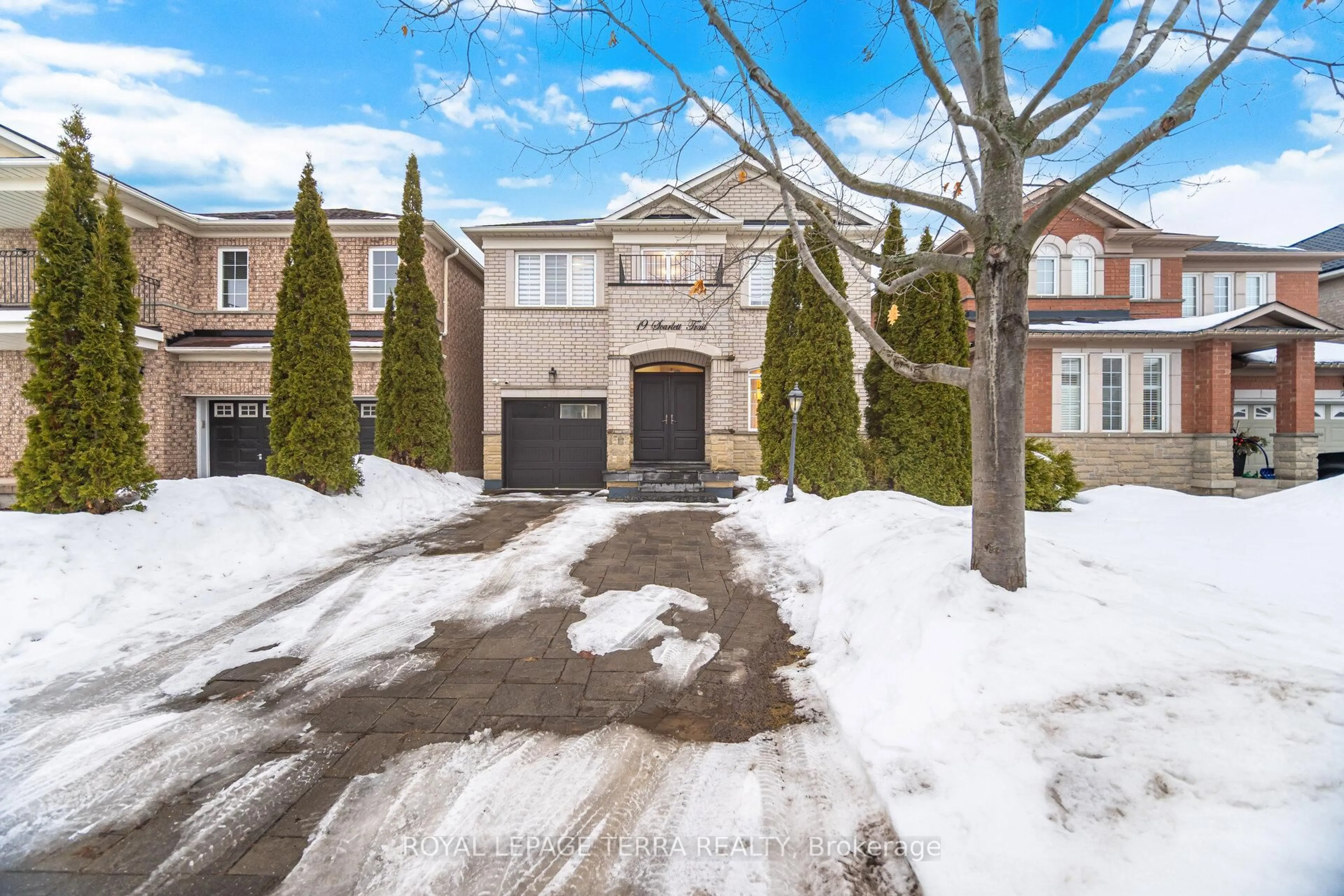 Home with brick exterior material, street for 19 Scarlett Tr, Vaughan Ontario L4H 2R2