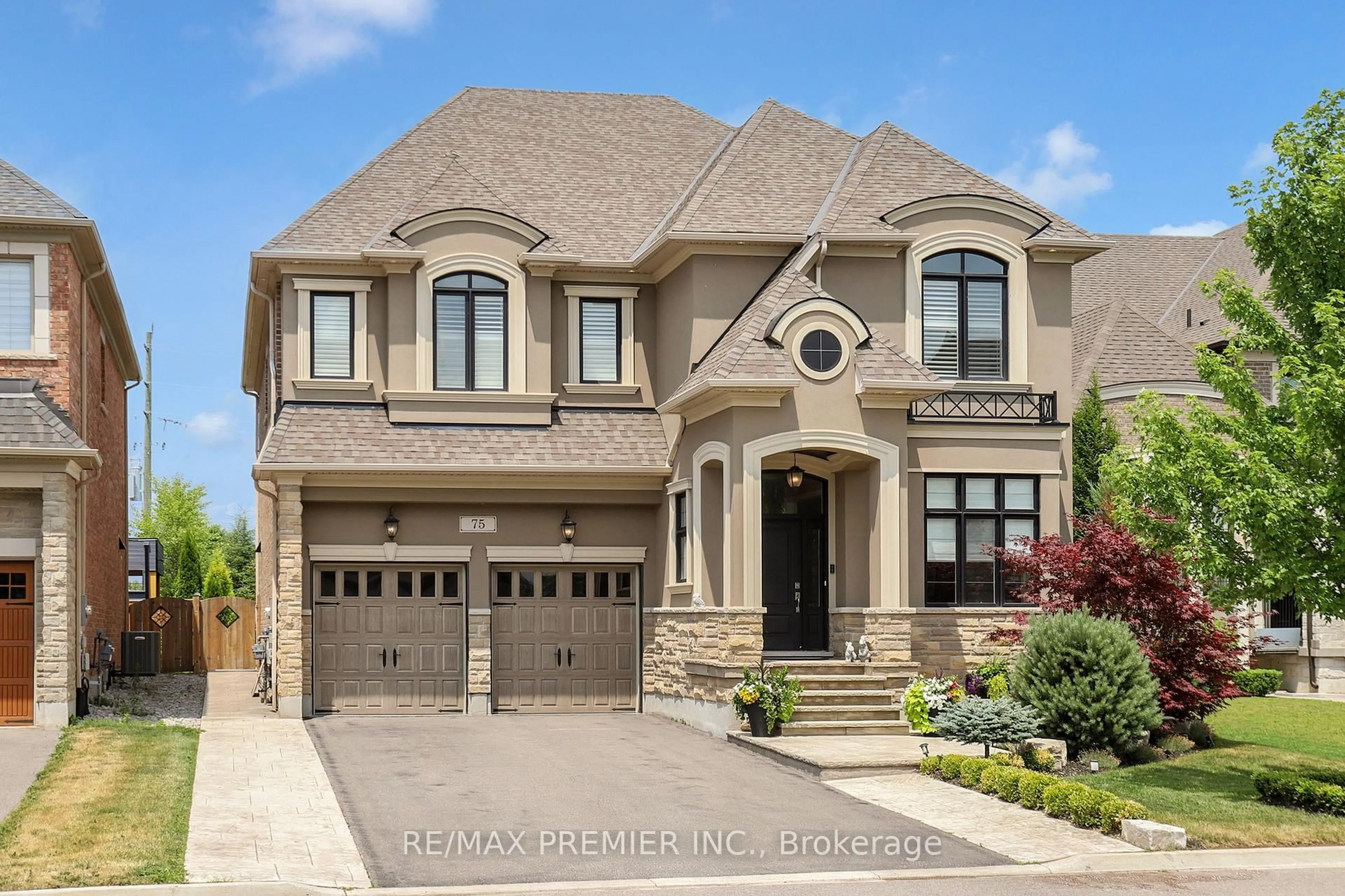 Home with brick exterior material, street for 75 Cairns Gate, King Ontario L7B 0P5