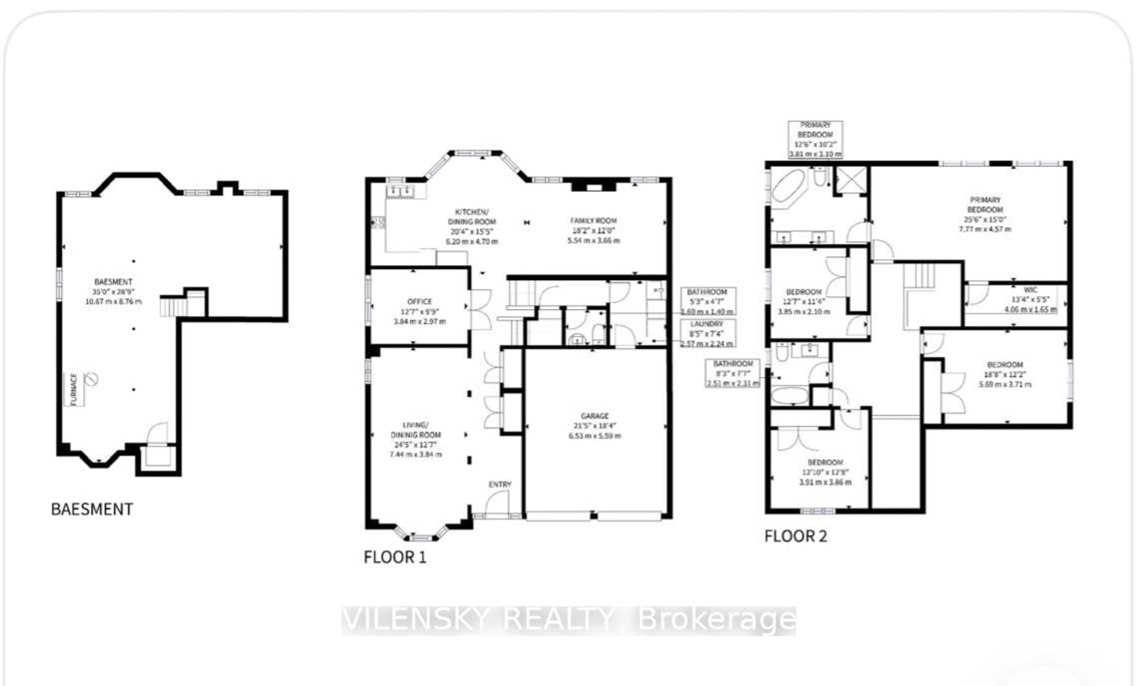 Floor plan for 64 Cezanne Tr, Vaughan Ontario L4J 9B9