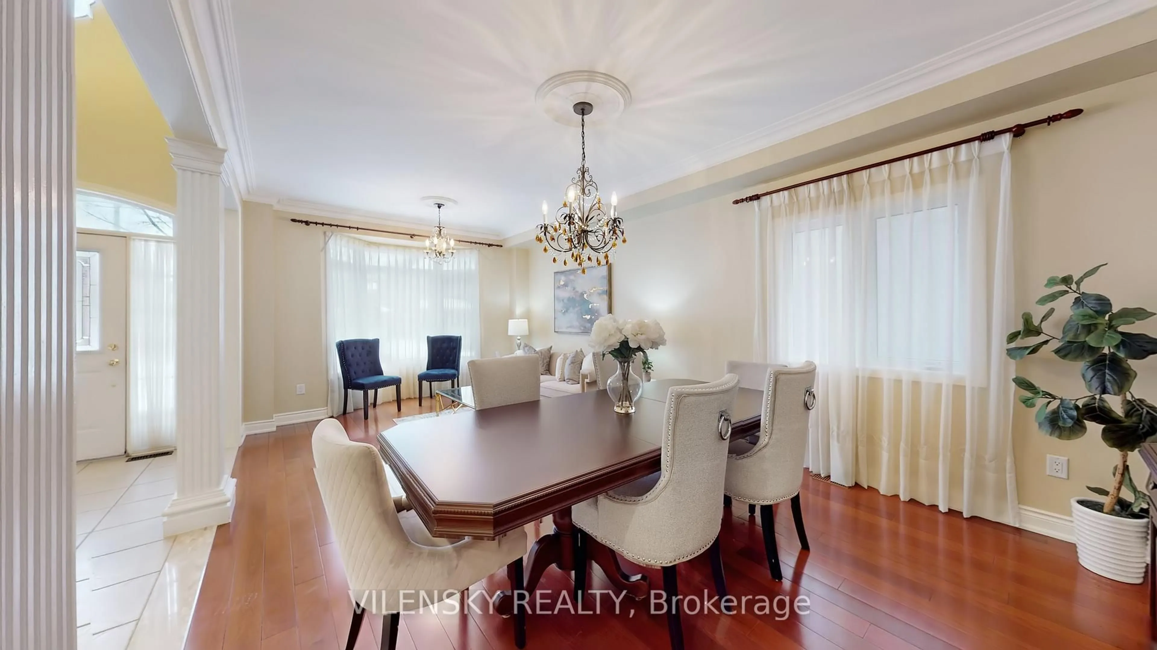 Dining room, wood/laminate floor for 64 Cezanne Tr, Vaughan Ontario L4J 9B9