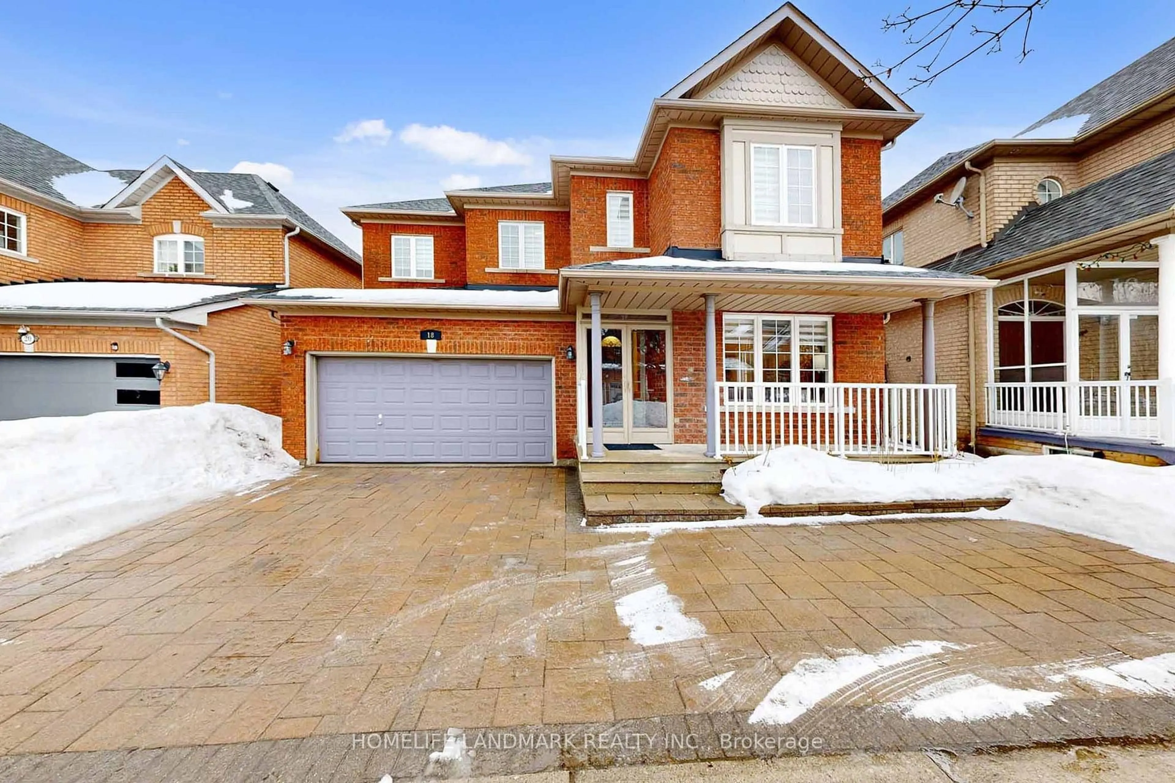 Home with brick exterior material, street for 18 Olympus Dr, Richmond Hill Ontario L4S 2J3