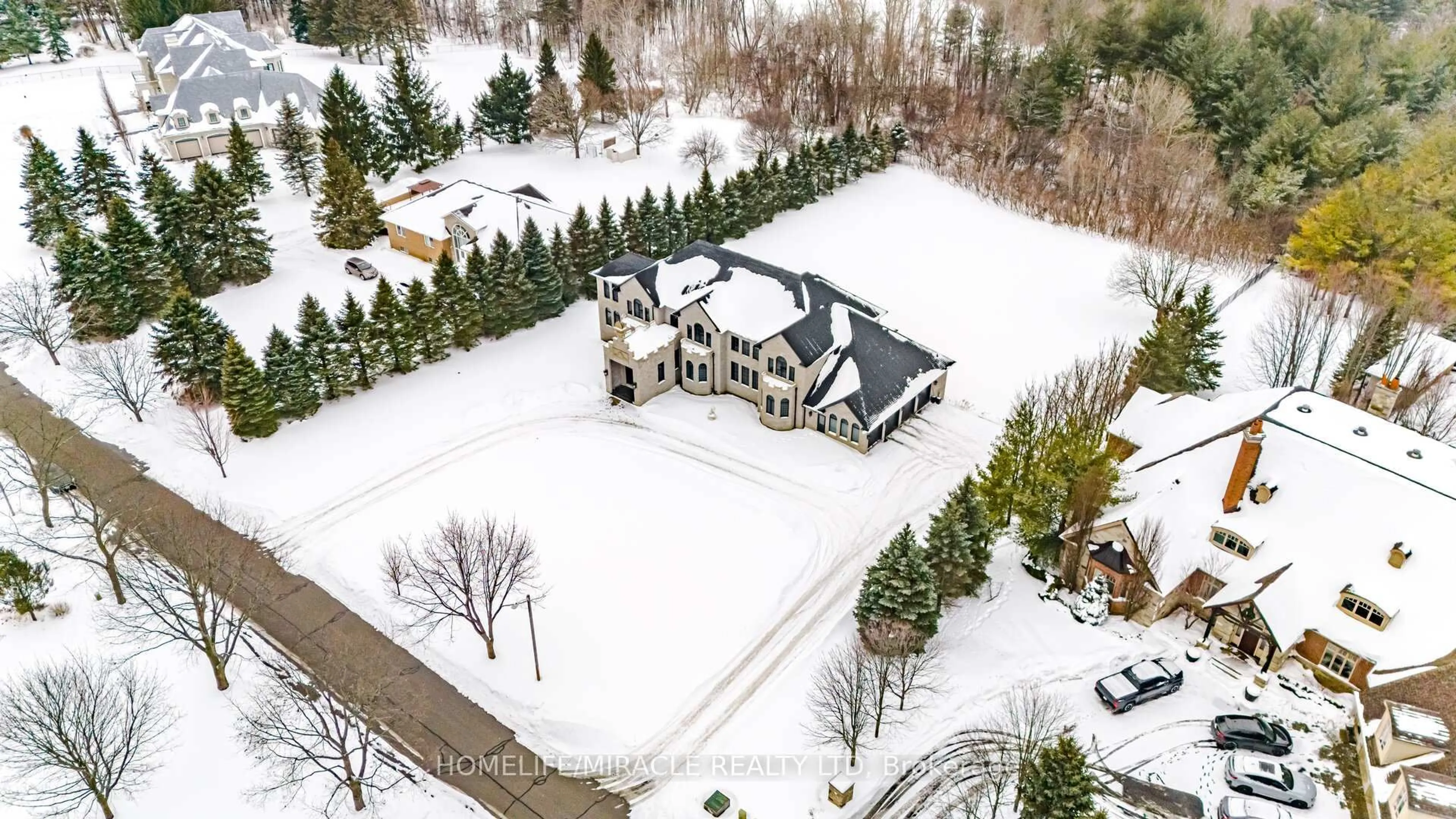 A pic from outside/outdoor area/front of a property/back of a property/a pic from drone, unknown for 56 Orico Crt, Vaughan Ontario L4H 3N5