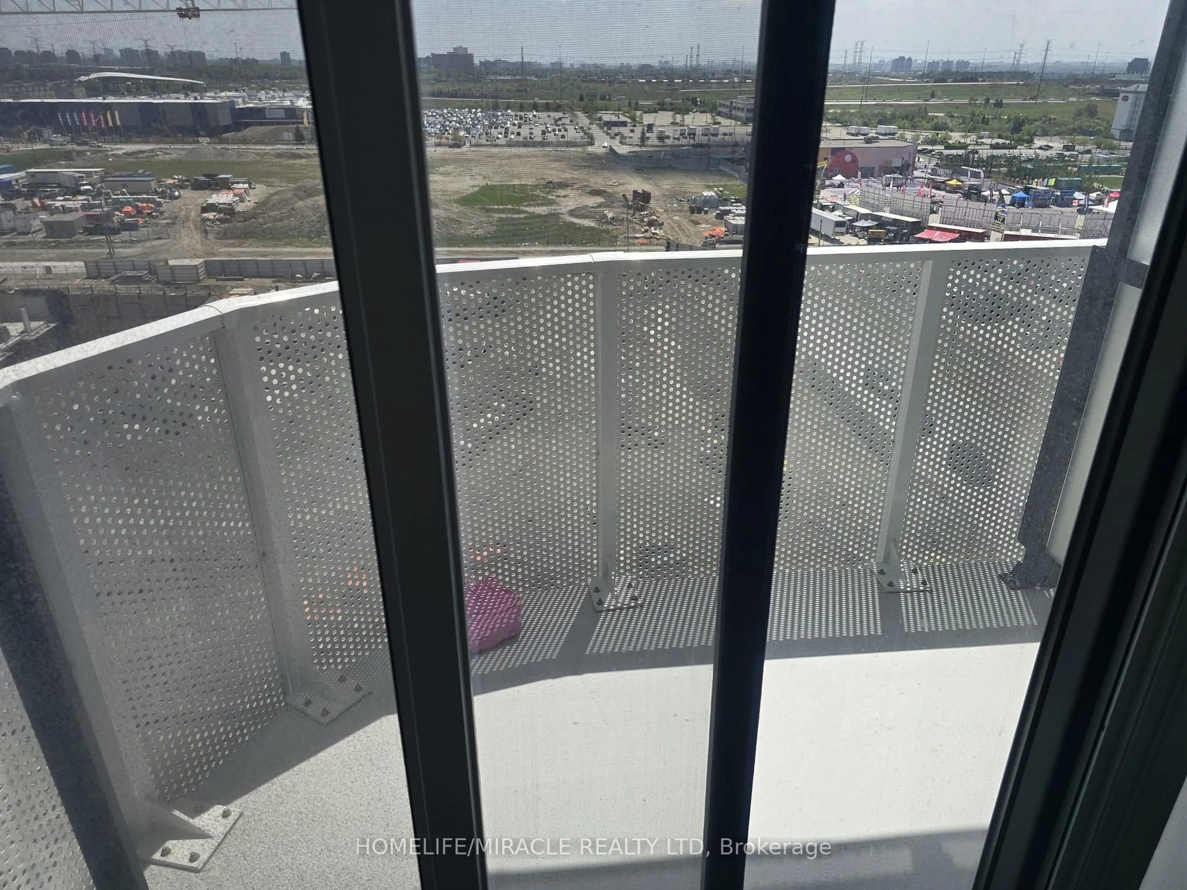 Balcony in the apartment, city buildings view from balcony for 195 Commerce St #1003, Vaughan Ontario L4K 0P9