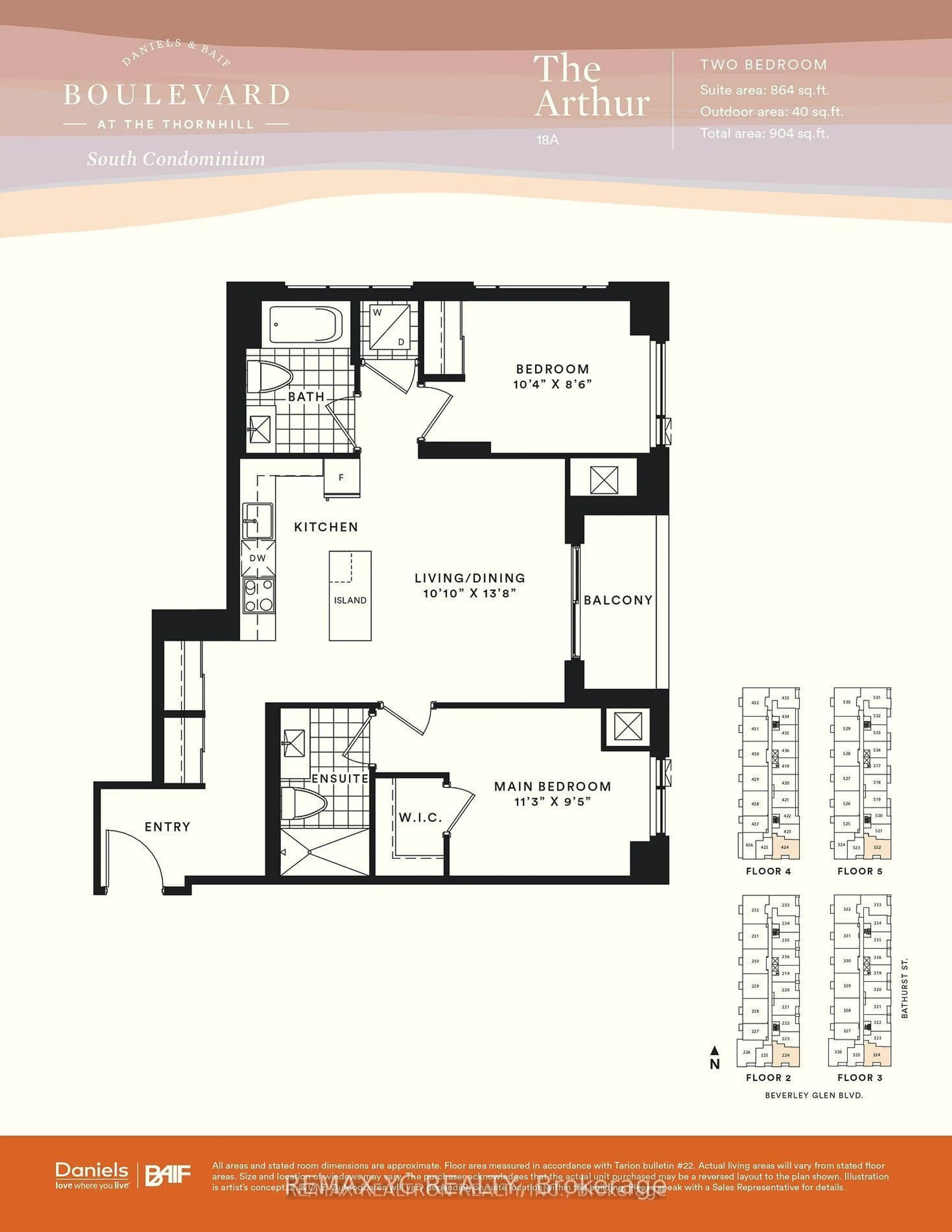 Floor plan for 8 Beverley Glen Blvd #324, Vaughan Ontario L4J 0L5