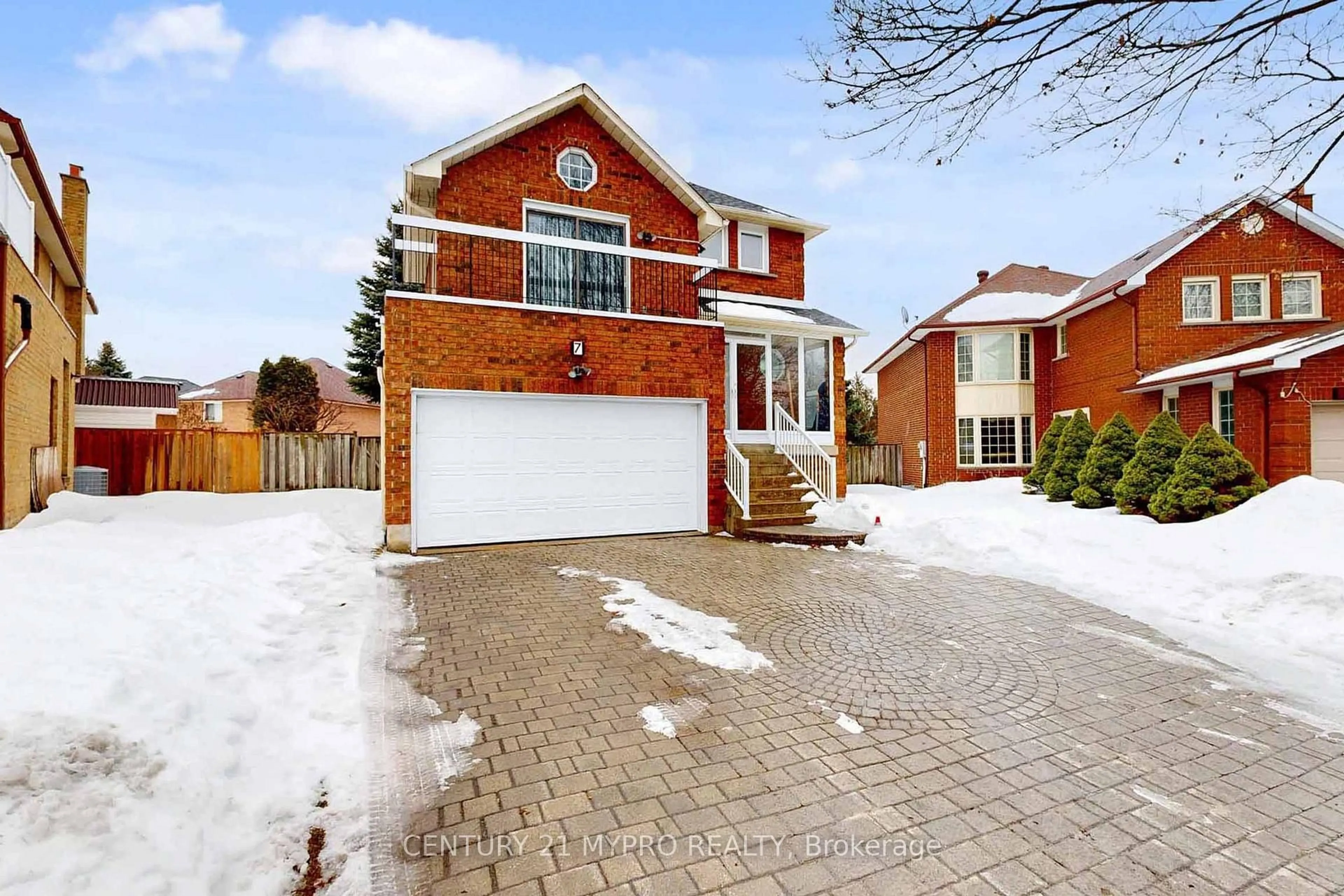 Home with brick exterior material, street for 7 Sandor Pl, Markham Ontario L3T 6W1