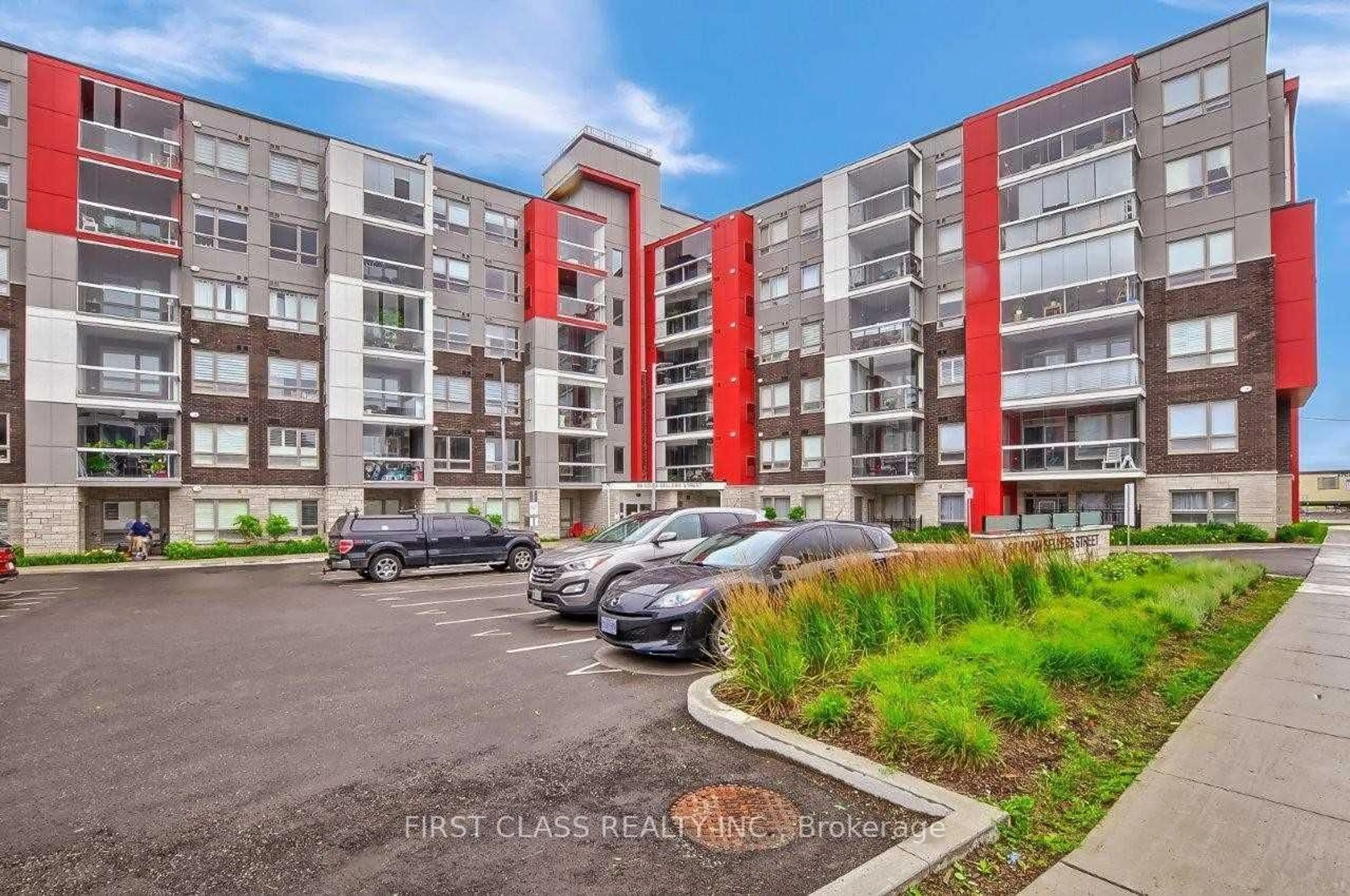 A pic from outside/outdoor area/front of a property/back of a property/a pic from drone, street for 58 Adam Sellers St #409, Markham Ontario L6B 1P5