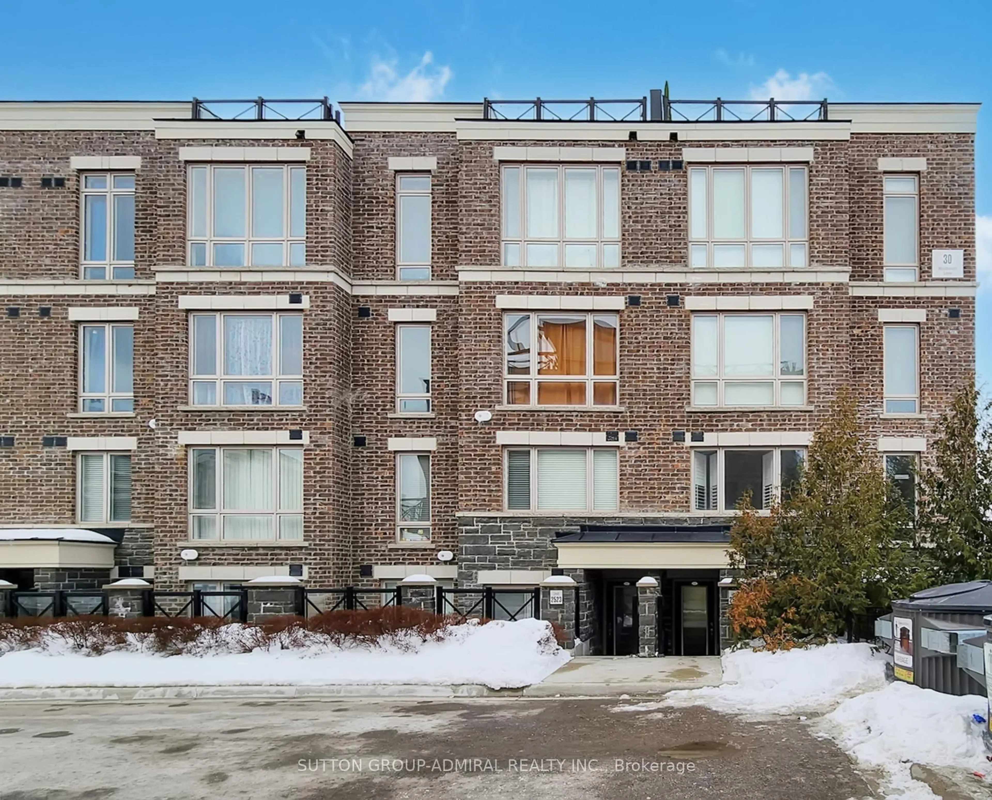 Home with brick exterior material, building for 30 Westmeath Lane #2527, Markham Ontario L6B 1N5
