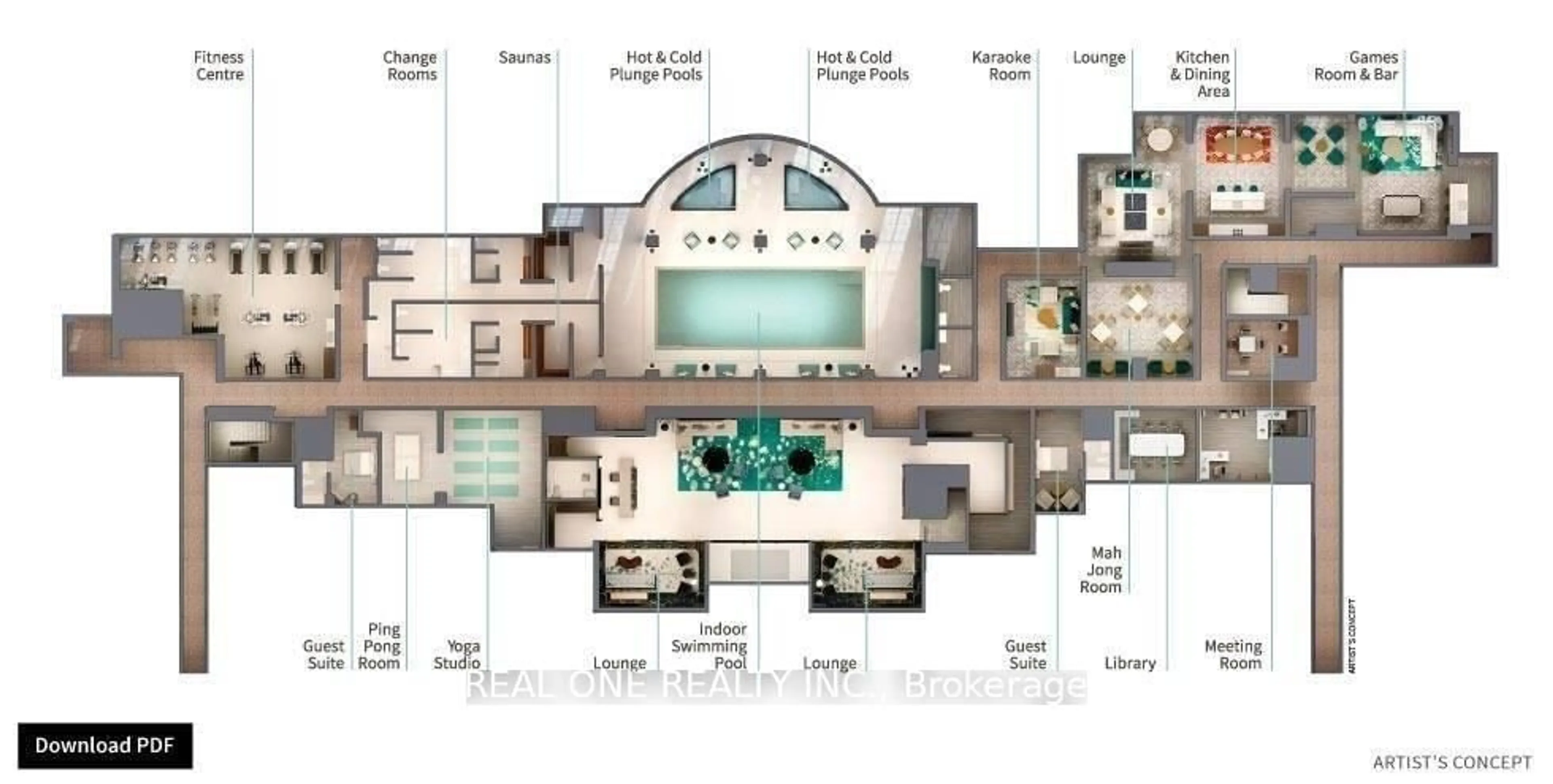 Floor plan for 268 Buchanan Dr #111W, Markham Ontario L3R 8G9