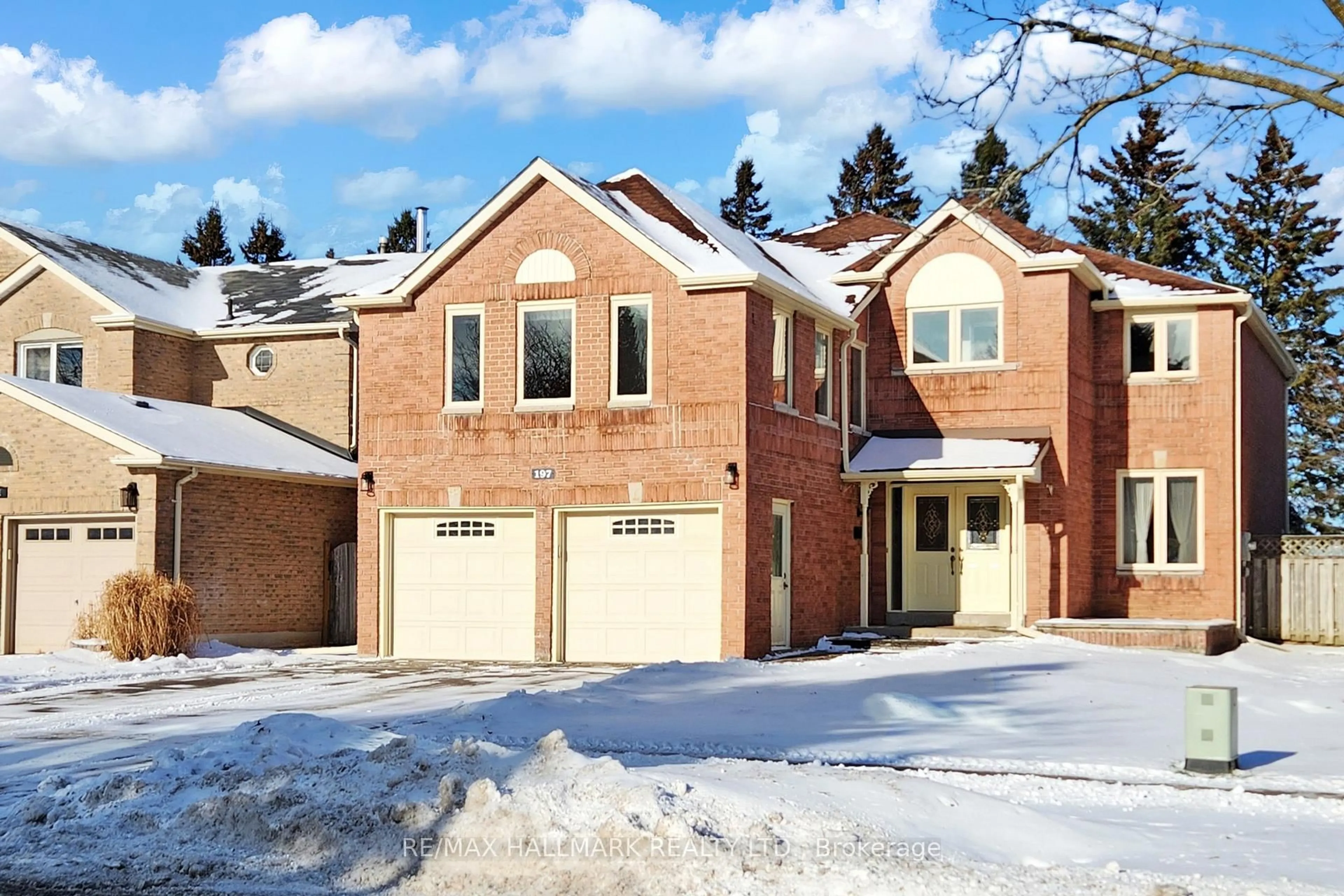 Home with brick exterior material, street for 197 Mccaffrey Rd, Newmarket Ontario L3X 1K1