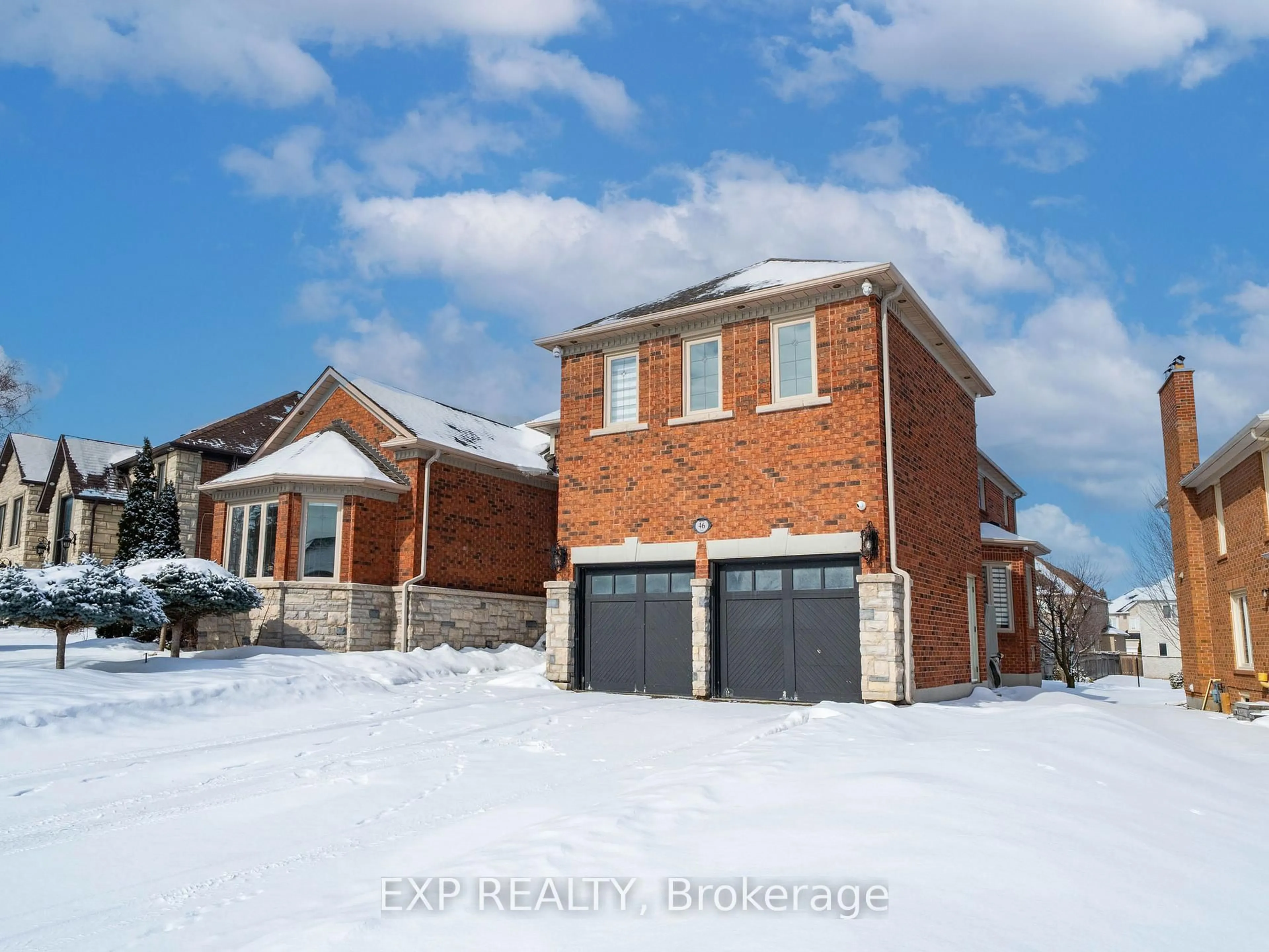 Home with brick exterior material, street for 46 Boake Tr, Richmond Hill Ontario L4B 2X7
