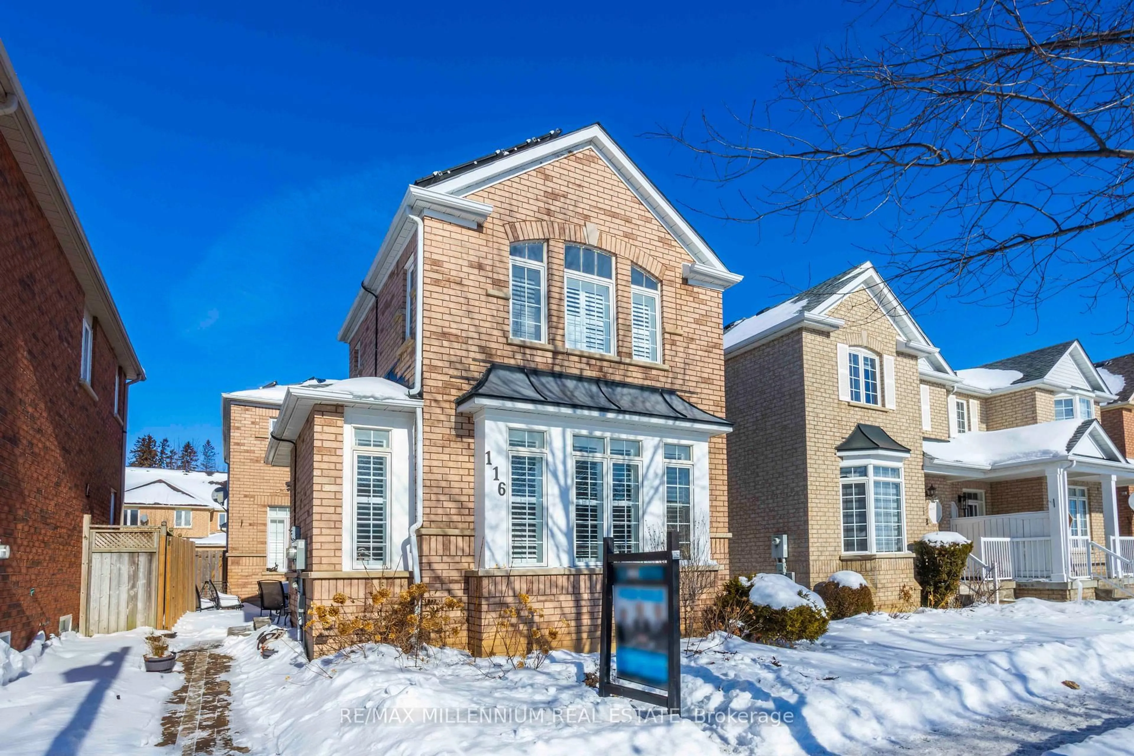 Home with brick exterior material, street for 116 Emery Hill Blvd, Markham Ontario L6S 2S6