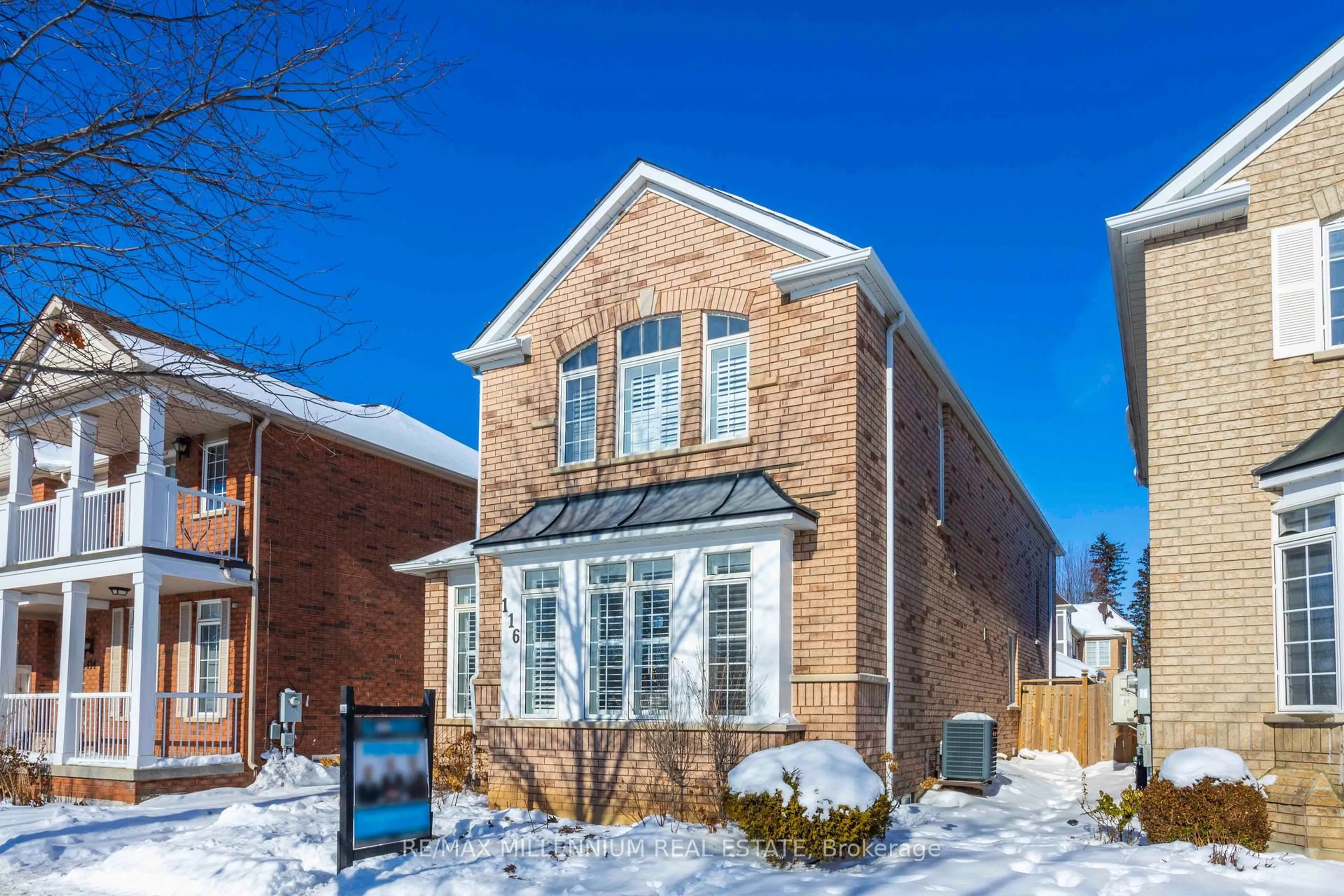 Home with brick exterior material, street for 116 Emery Hill Blvd, Markham Ontario L6S 2S6