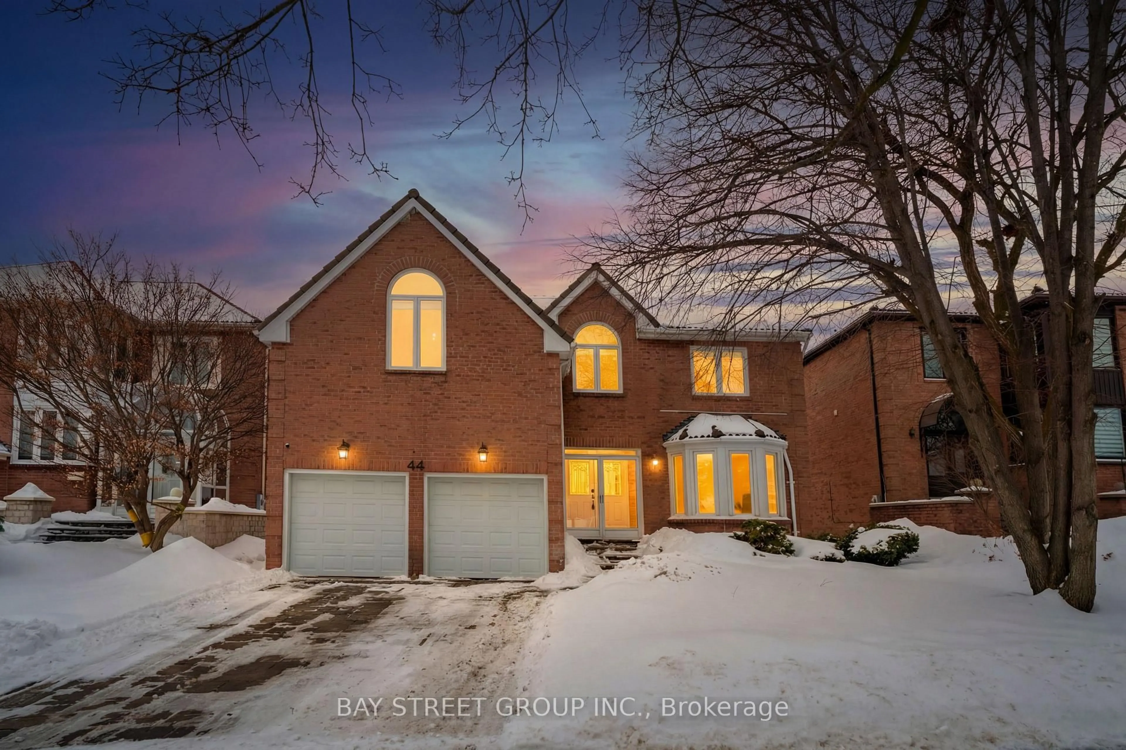 Home with brick exterior material, street for 44 Hollingham Rd, Markham Ontario L3R 7X4