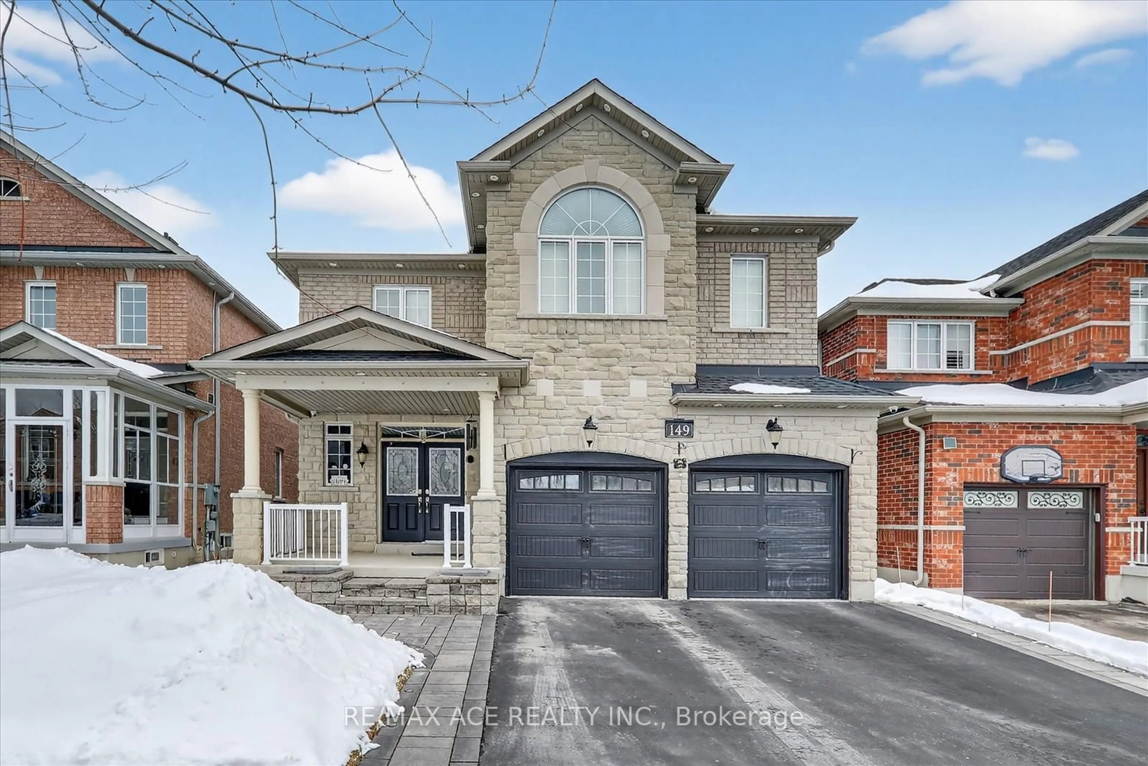 Home with brick exterior material, street for 149 Riverwalk Dr, Markham Ontario L6B 0E2