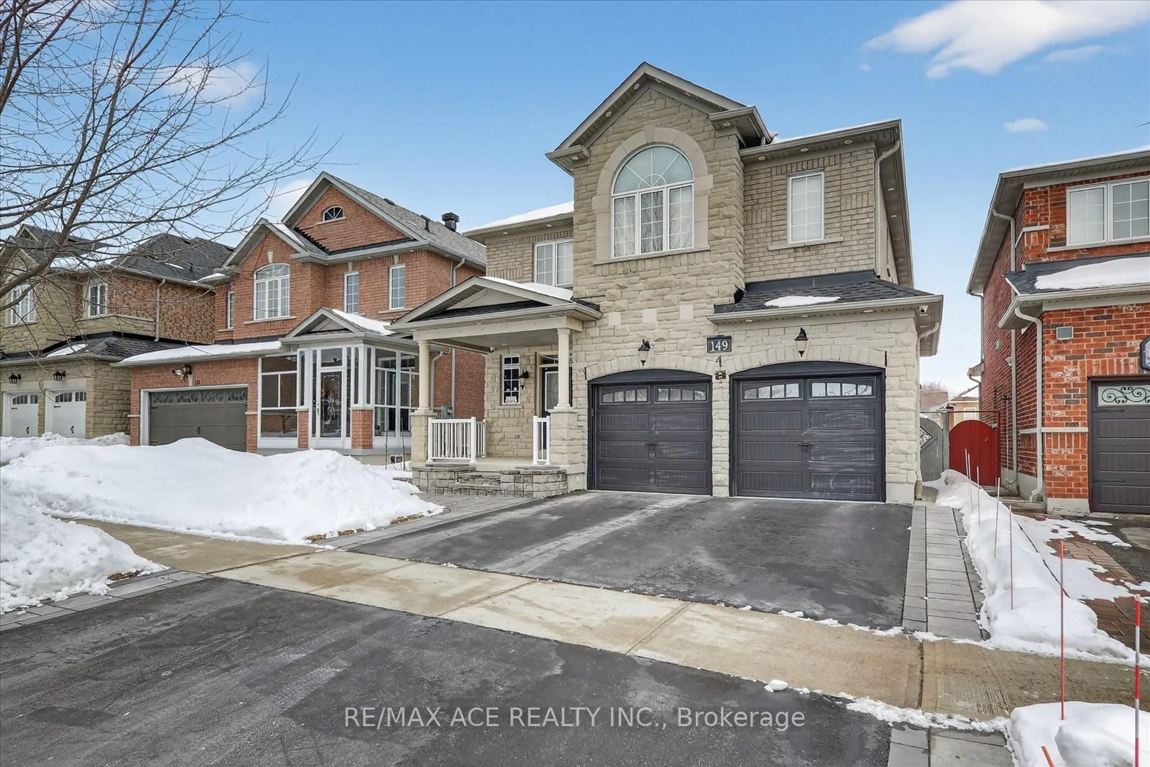 Home with brick exterior material, street for 149 Riverwalk Dr, Markham Ontario L6B 0E2