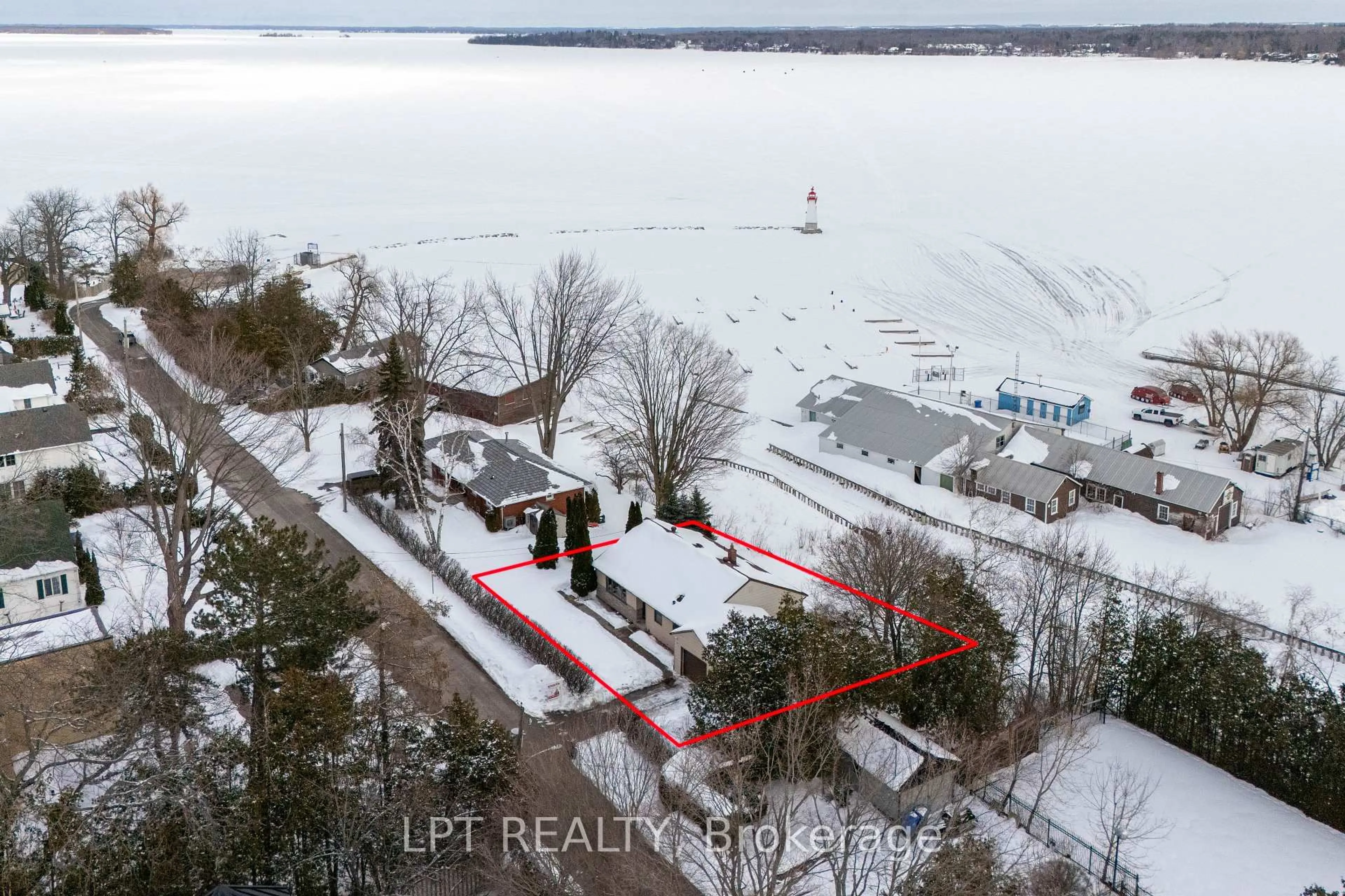 A pic from outside/outdoor area/front of a property/back of a property/a pic from drone, water/lake/river/ocean view for 37 Malone Rd, Georgina Ontario L0E 1L0