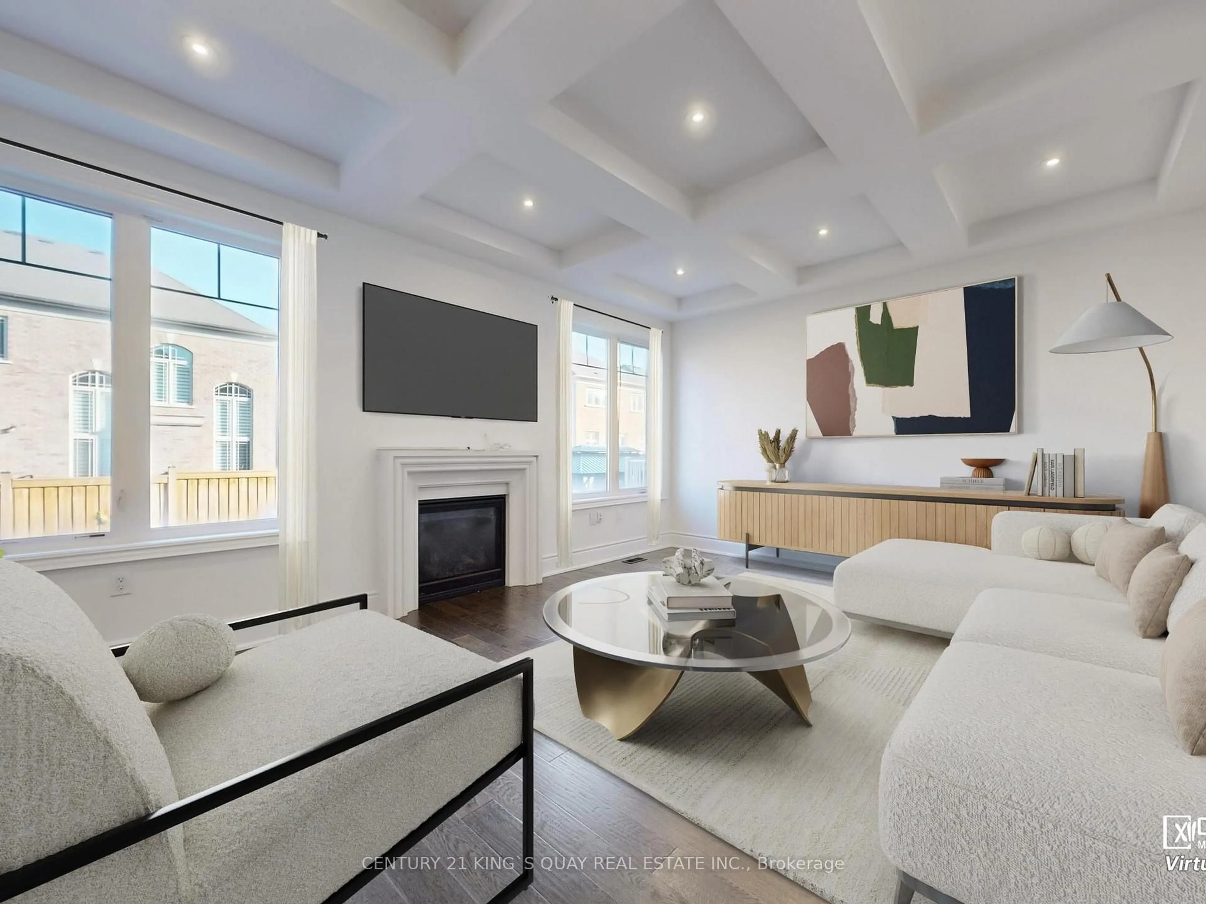 Living room with furniture, unknown for 41 Torrey Pines Rd, Vaughan Ontario L4H 3X9