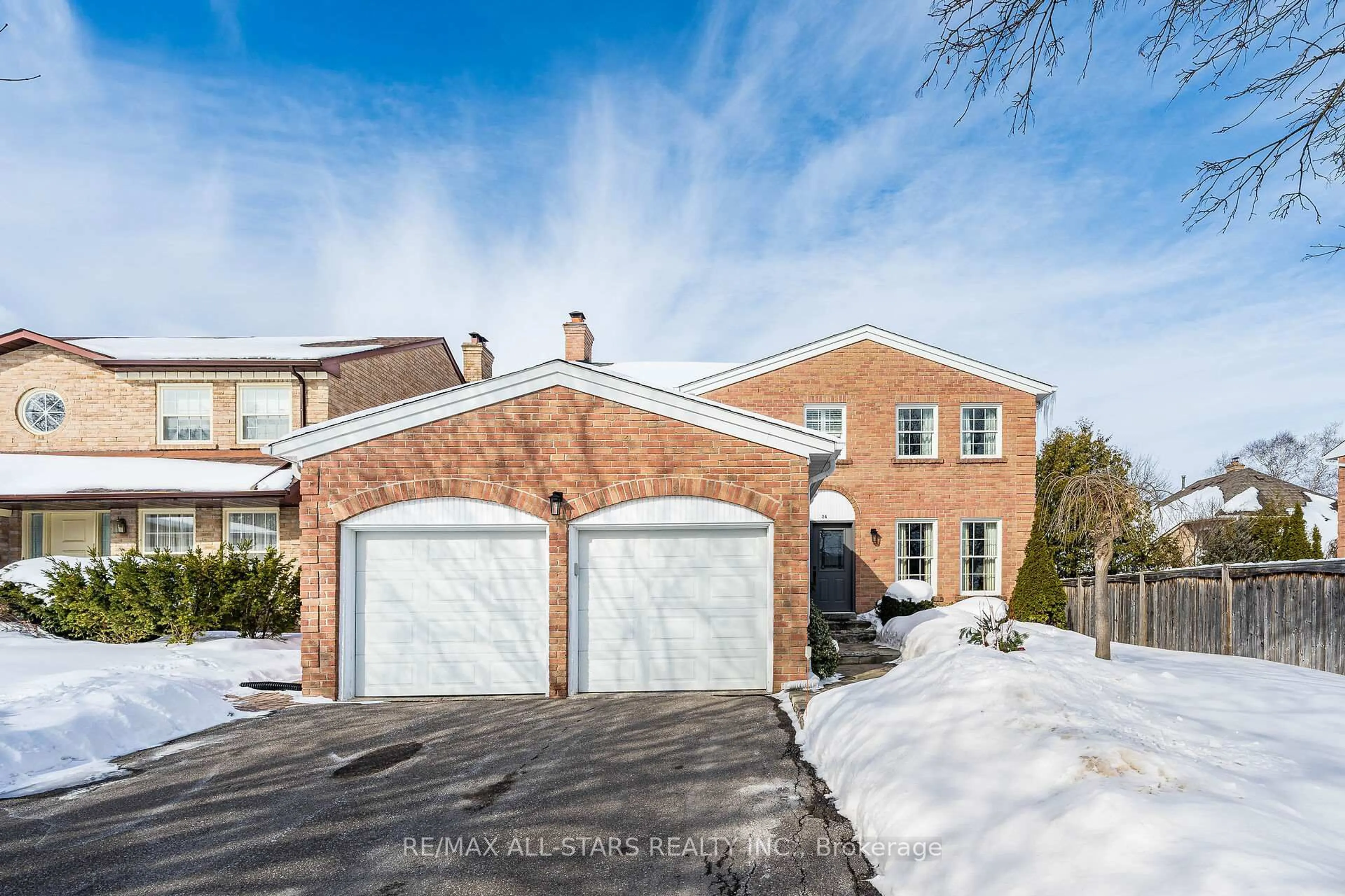 Home with brick exterior material, street for 24 Ferndell Circ, Markham Ontario L3R 3Y8