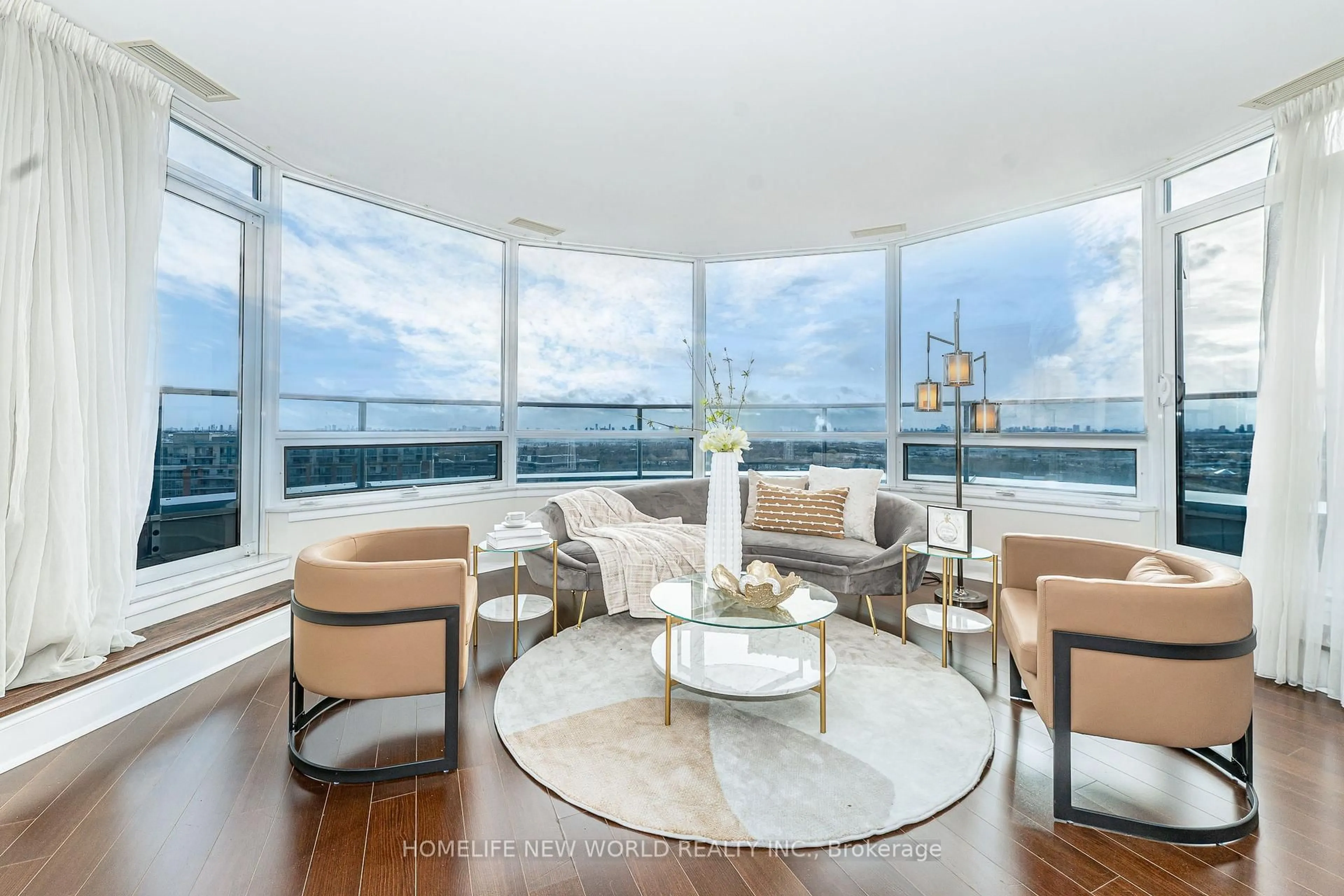 Living room with furniture, unknown for 23 Cox Blvd #Ph63, Markham Ontario L3R 7Z9