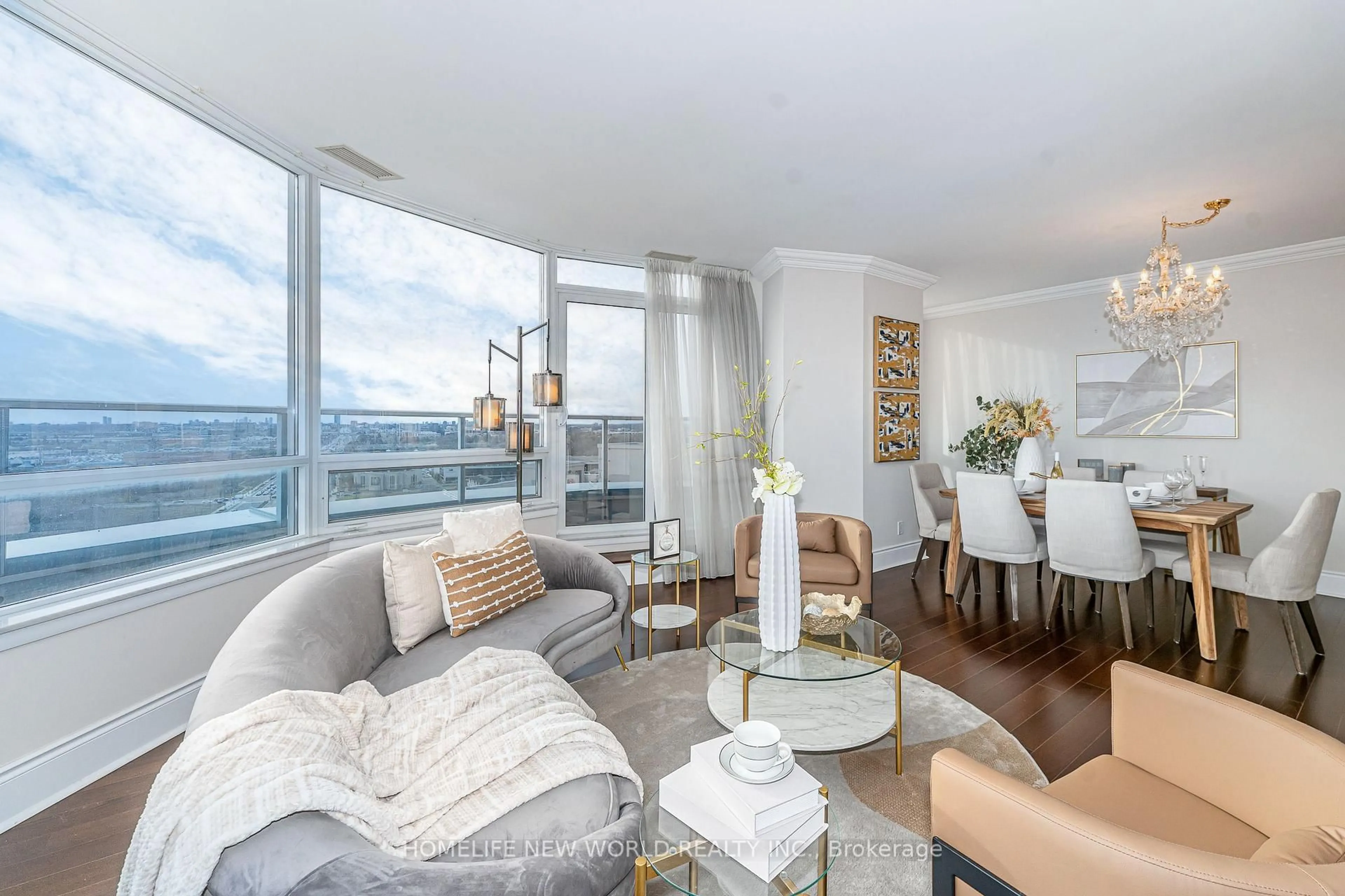 Living room with furniture, unknown for 23 Cox Blvd #Ph63, Markham Ontario L3R 7Z9