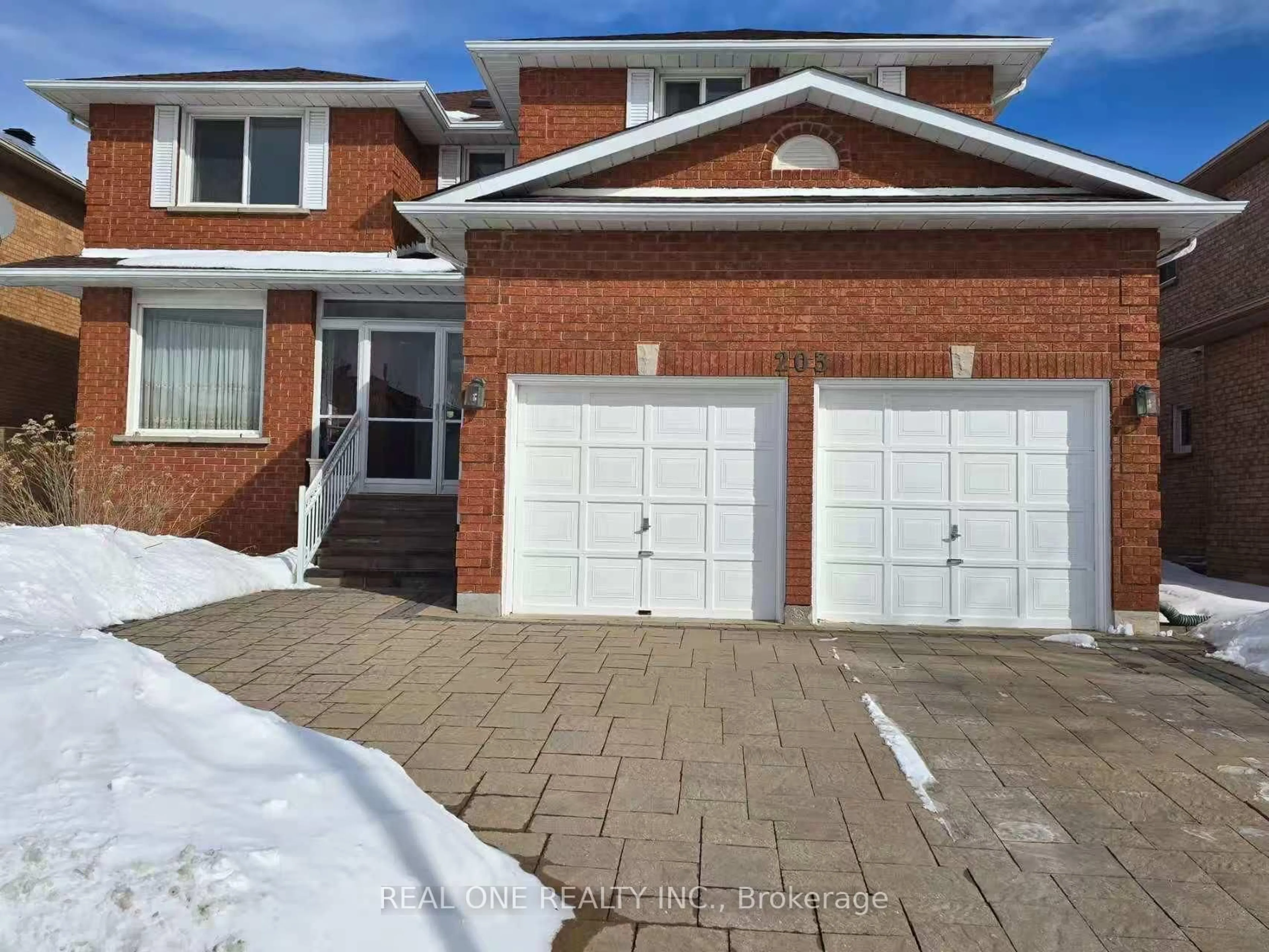 Home with brick exterior material, street for 203 Valleymede Dr, Richmond Hill Ontario L4B 3S4