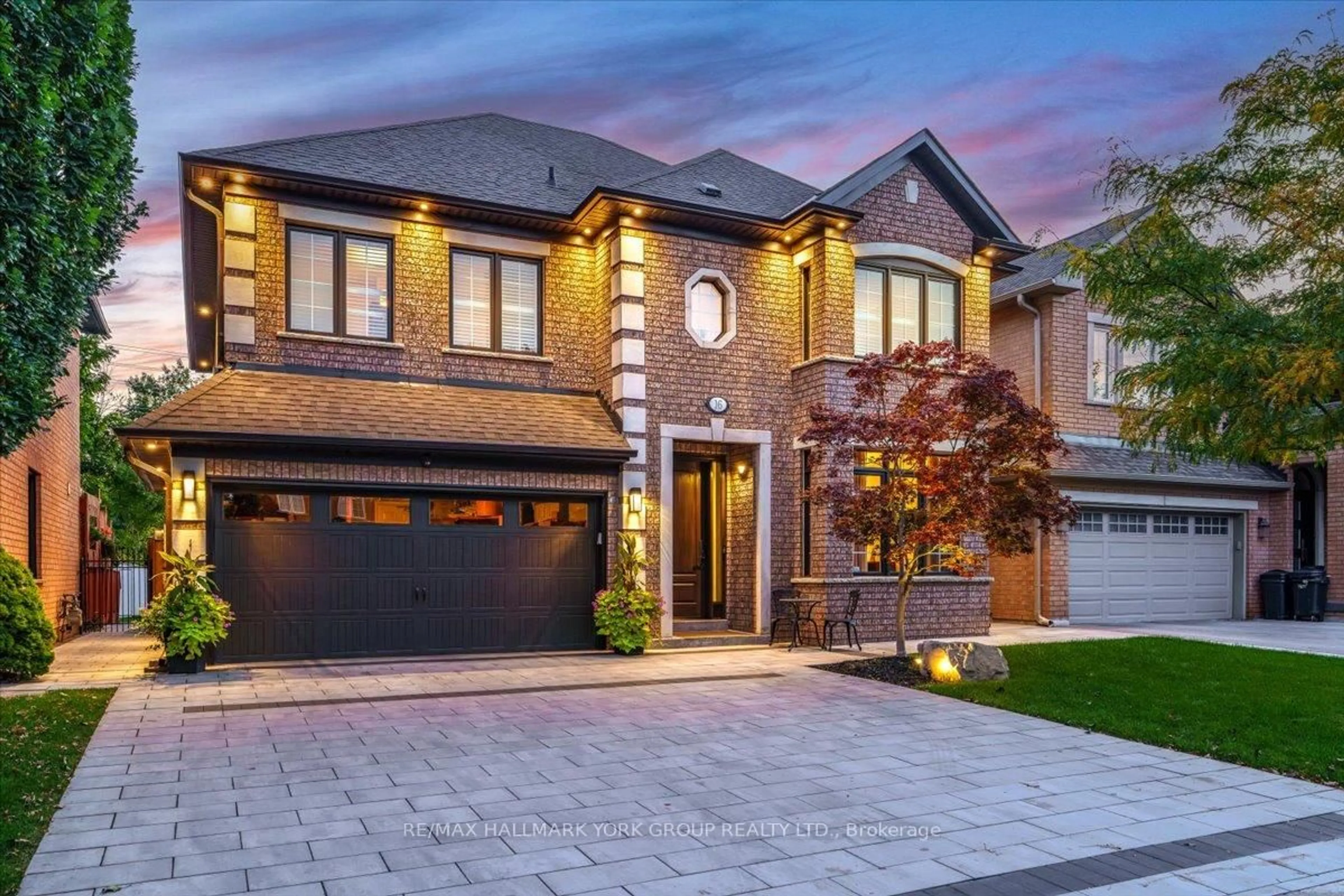 Home with brick exterior material, street for 16 Woodland Trail Crt, Vaughan Ontario L4L 9H9