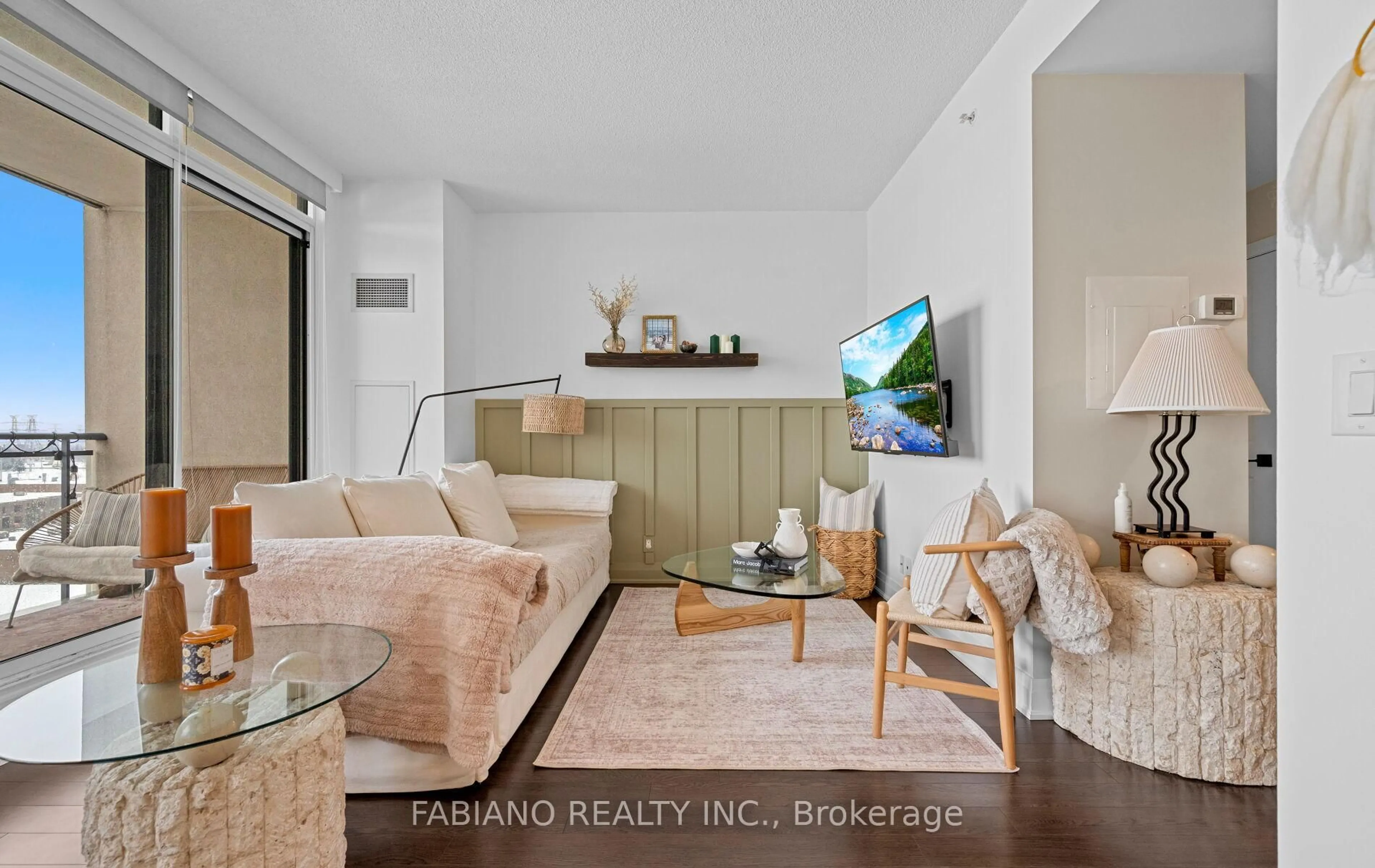 Living room with furniture, unknown for 24 Woodstream Blvd #815, Vaughan Ontario L4L 8C4