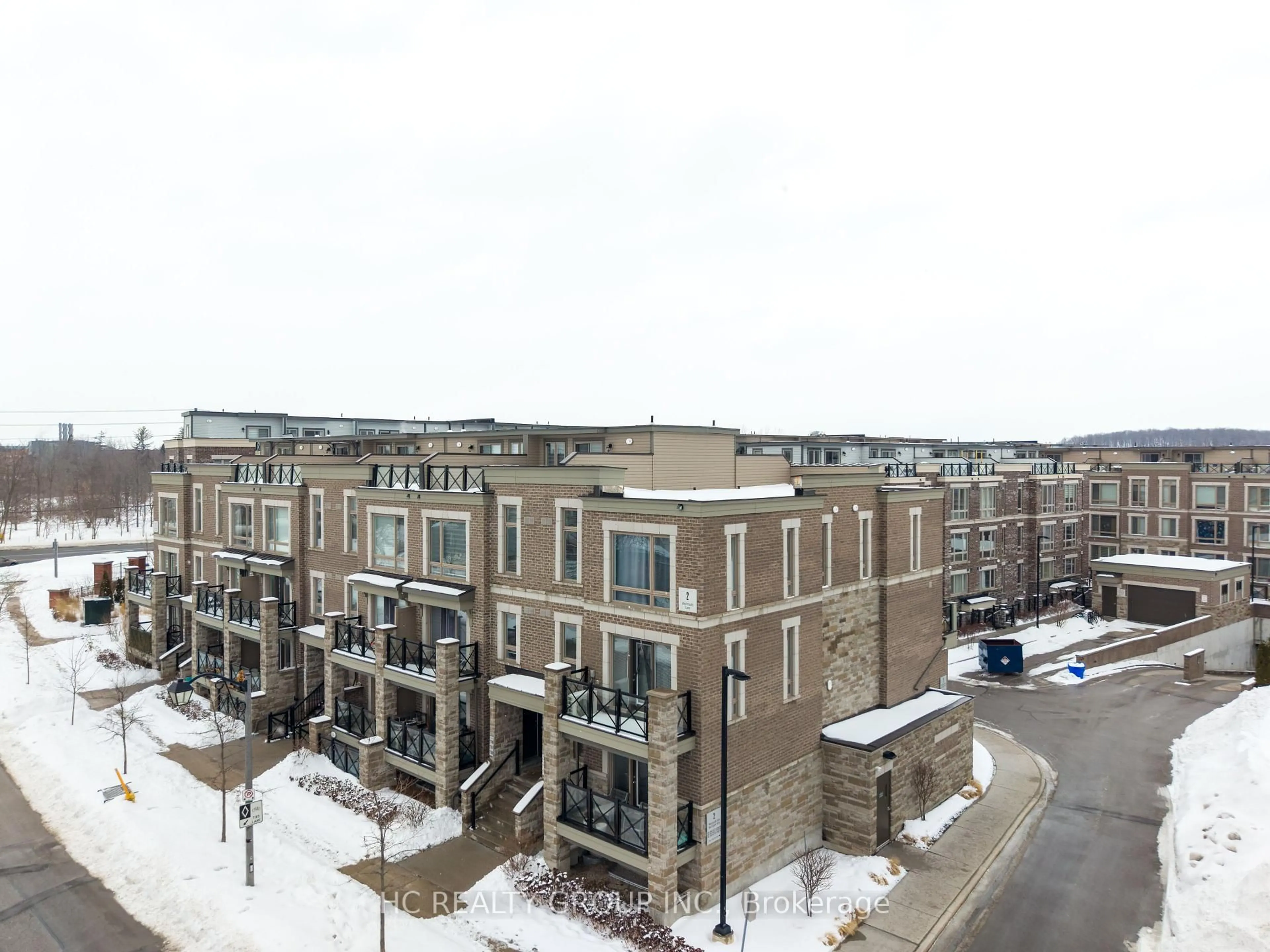 A pic from outside/outdoor area/front of a property/back of a property/a pic from drone, city buildings view from balcony for 2 Westmeath Lane #2104, Markham Ontario L6B 1N5