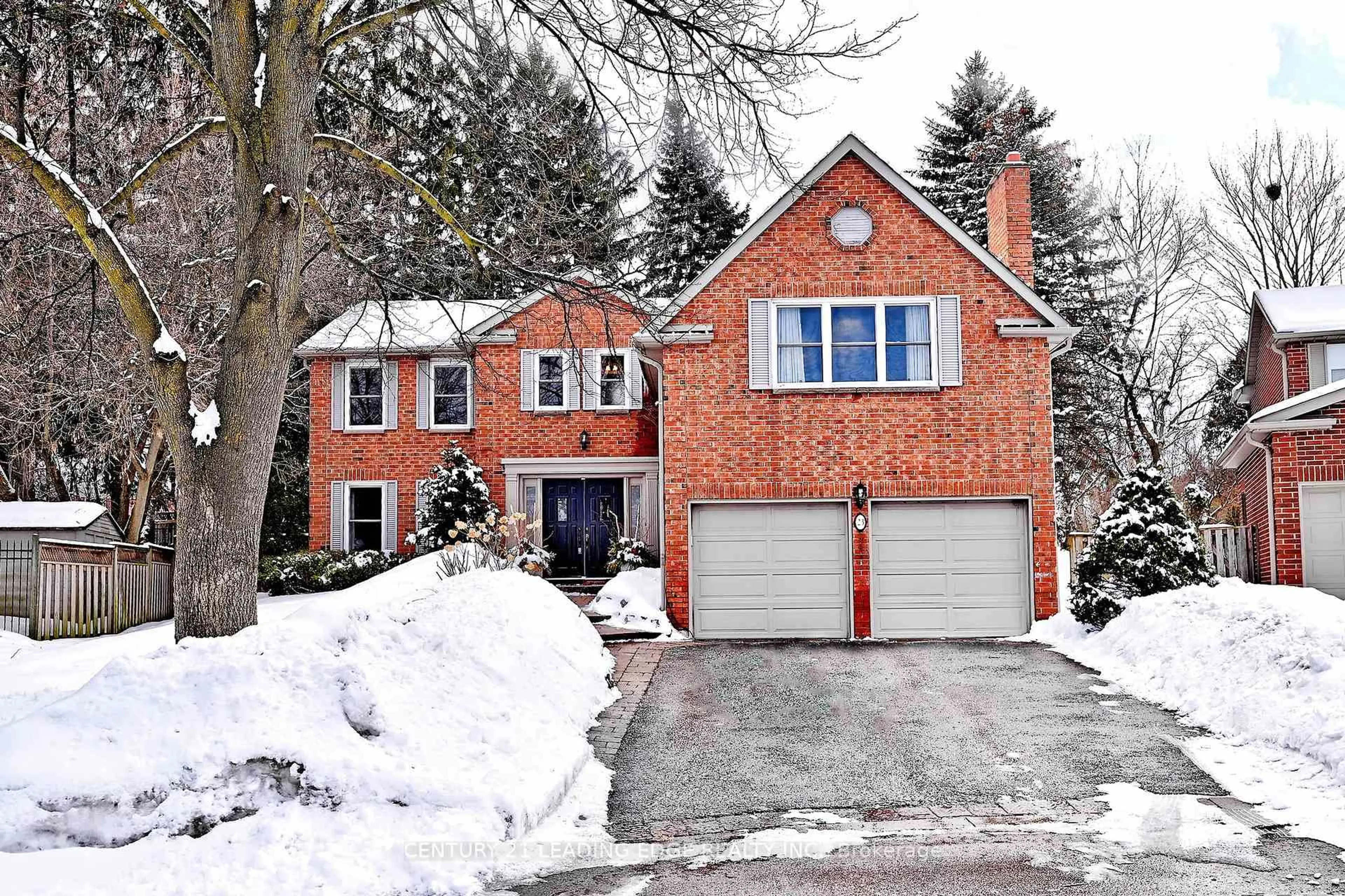 Home with brick exterior material, street for 23 Hare Crt, Markham Ontario L3P 4K5