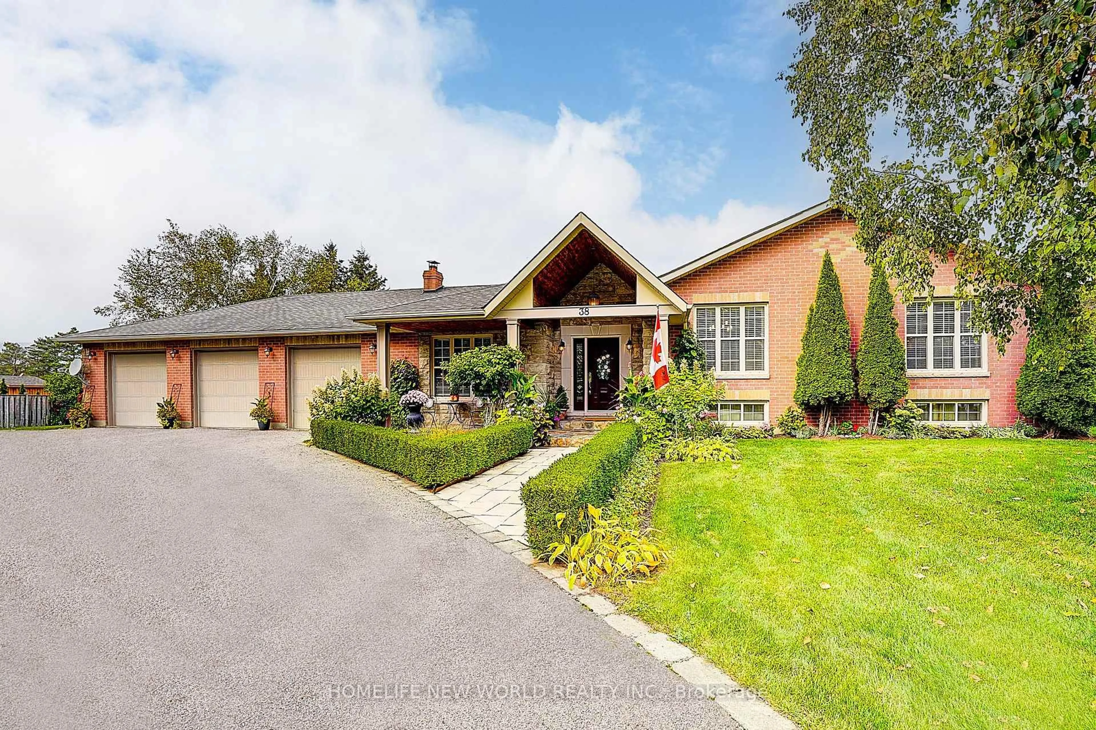 Home with brick exterior material, street for 38 Audubon Way, Georgina Ontario L0E 1A0