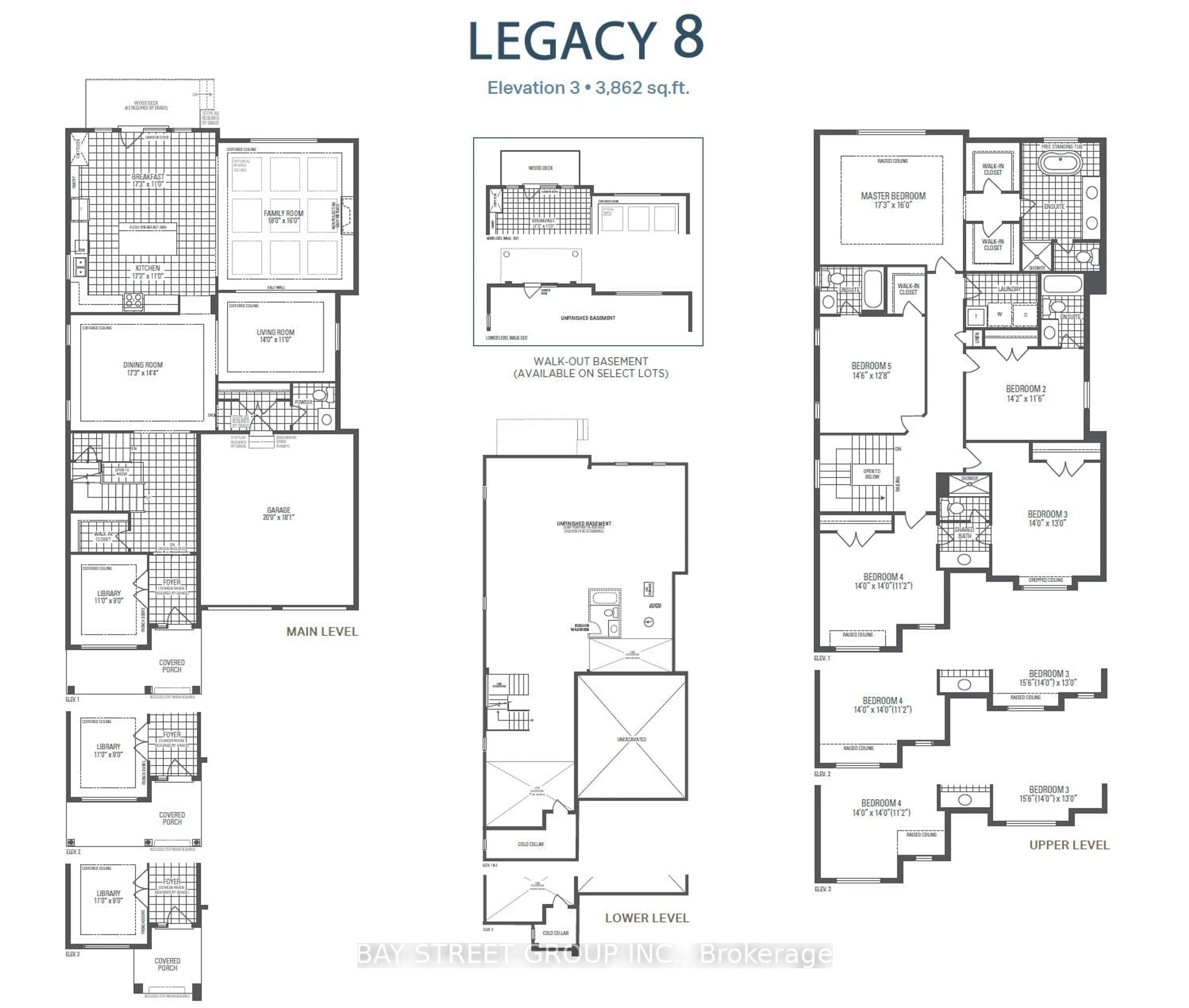 Floor plan for LOT66 Camden Crossing, Richmond Hill Ontario L4E 3R9