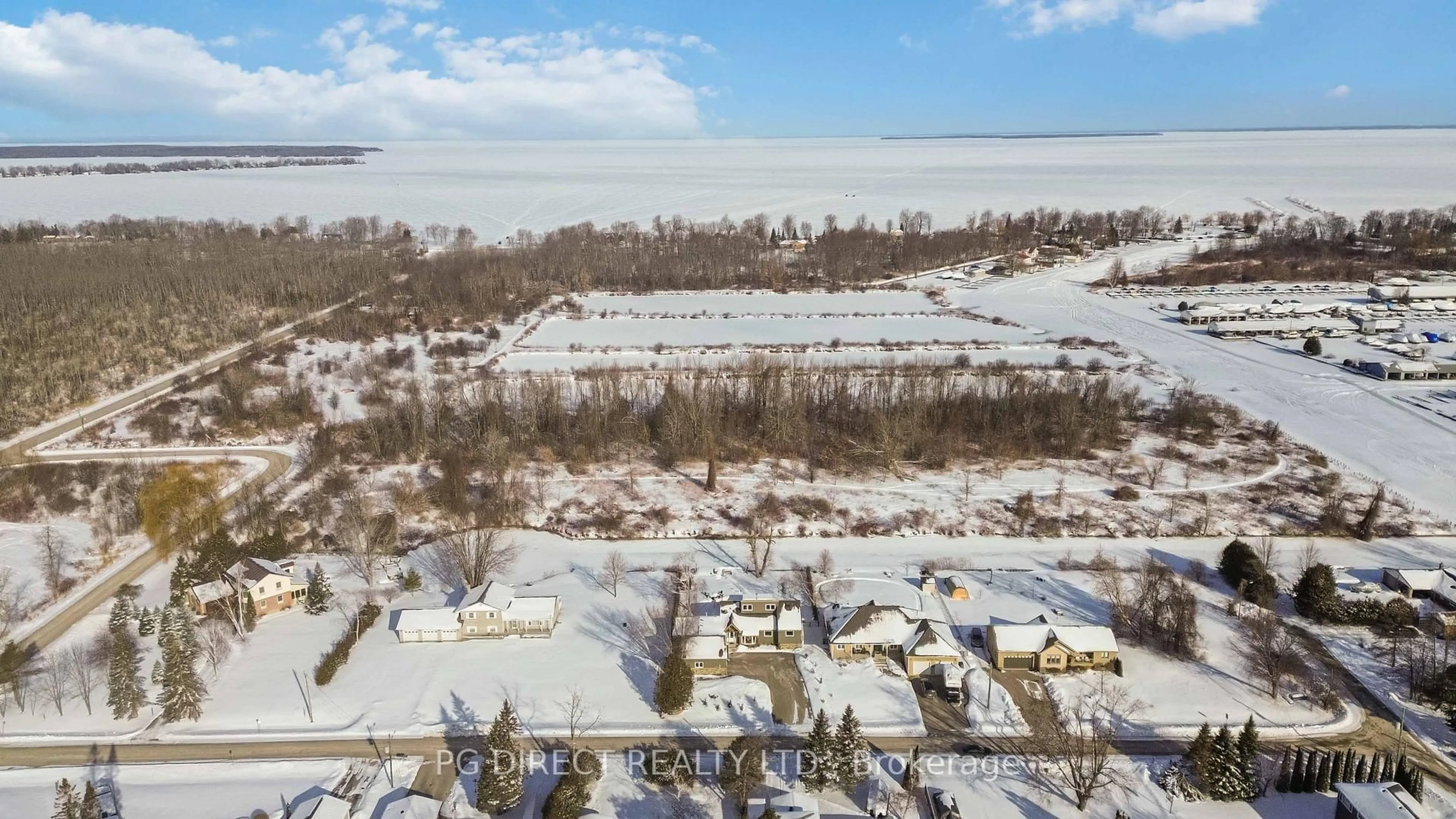 A pic from outside/outdoor area/front of a property/back of a property/a pic from drone, water/lake/river/ocean view for 18 Villa Dr, Georgina Ontario L0E 1N0