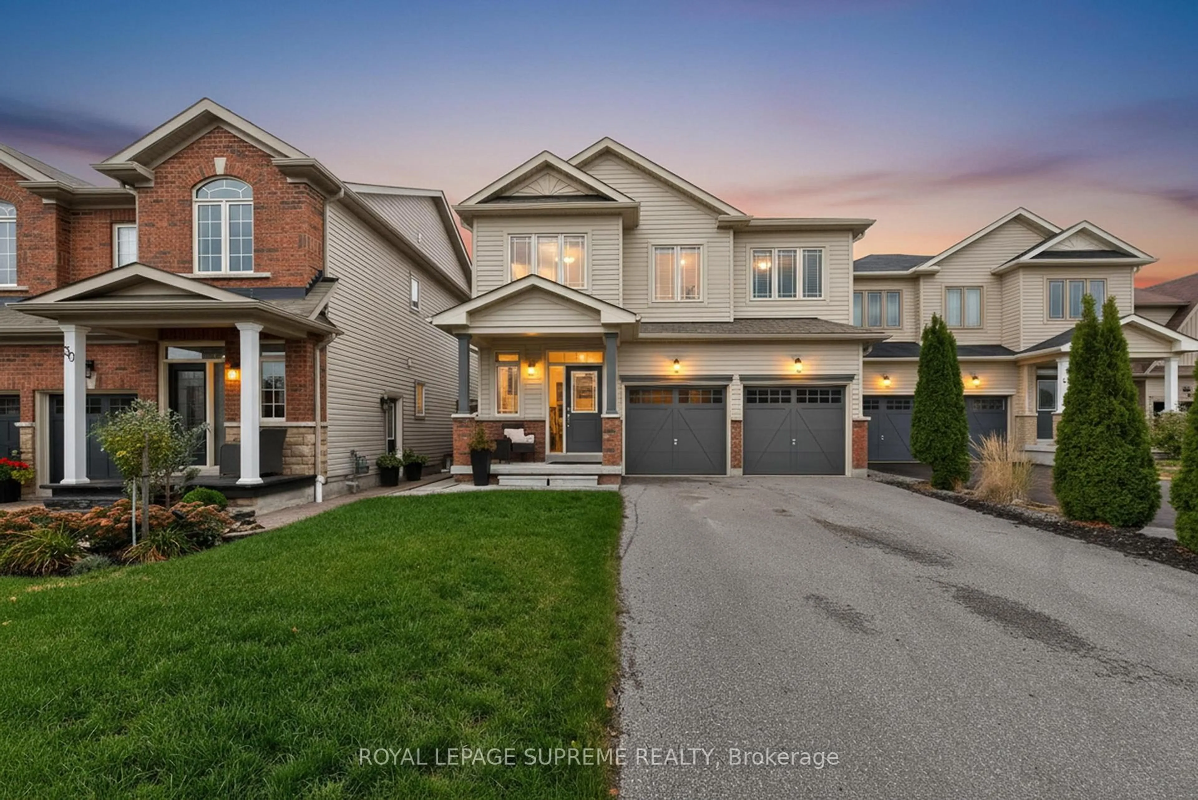 Home with brick exterior material, street for 28 Mandley St, Essa Ontario L3W 0B6