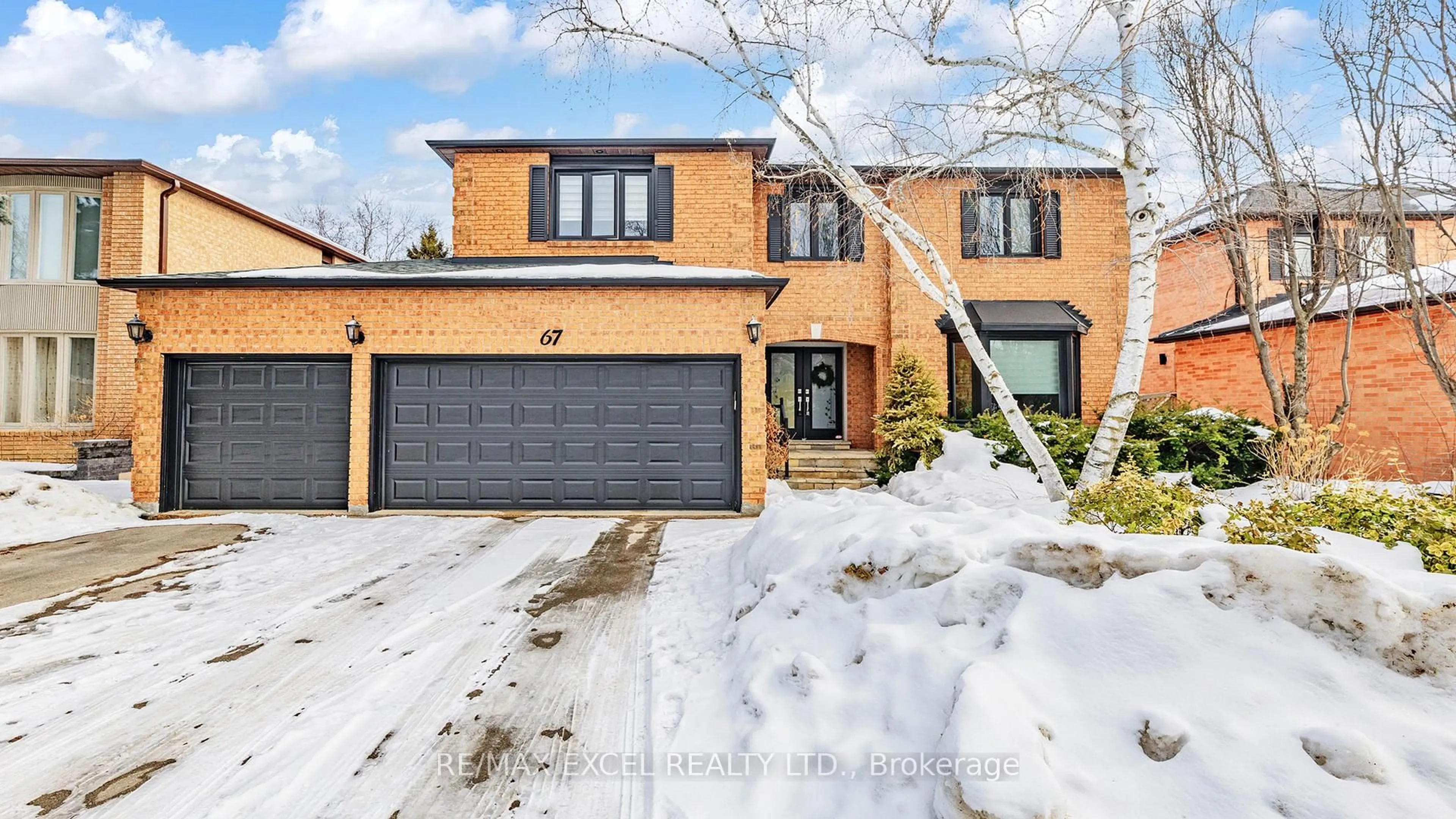 Home with brick exterior material, street for 67 Rose Green Dr, Vaughan Ontario L4J 4R5