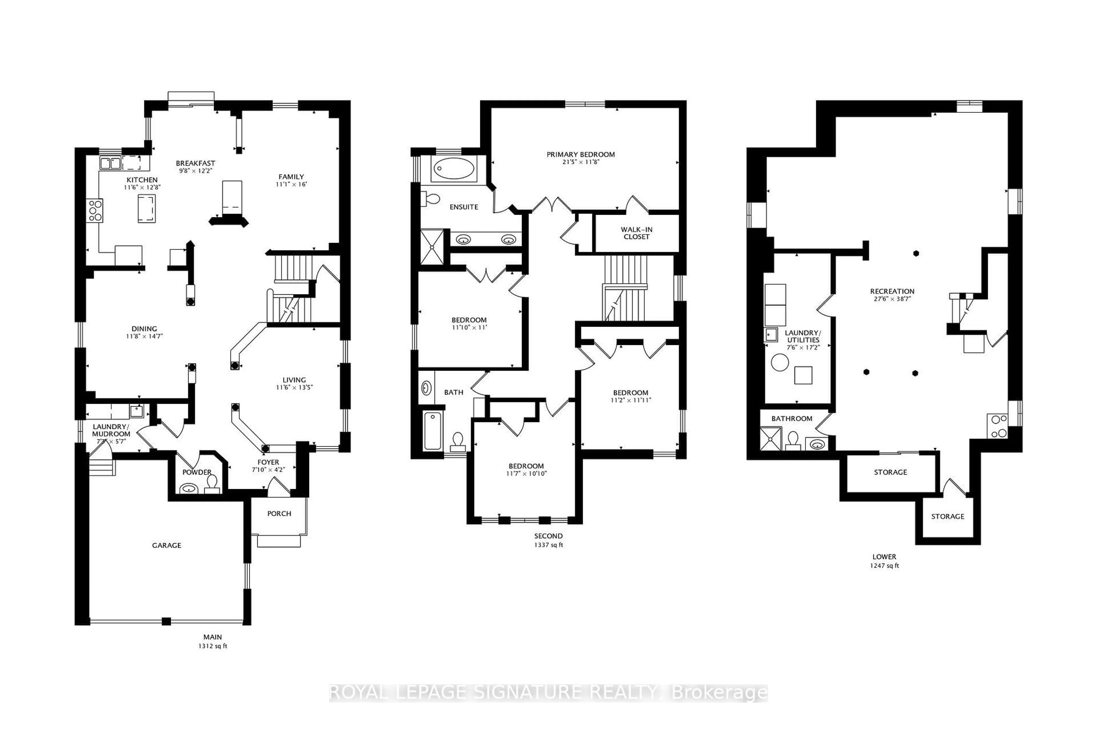 Floor plan for 127 Mountcharles Cres, Vaughan Ontario L6A 2J9