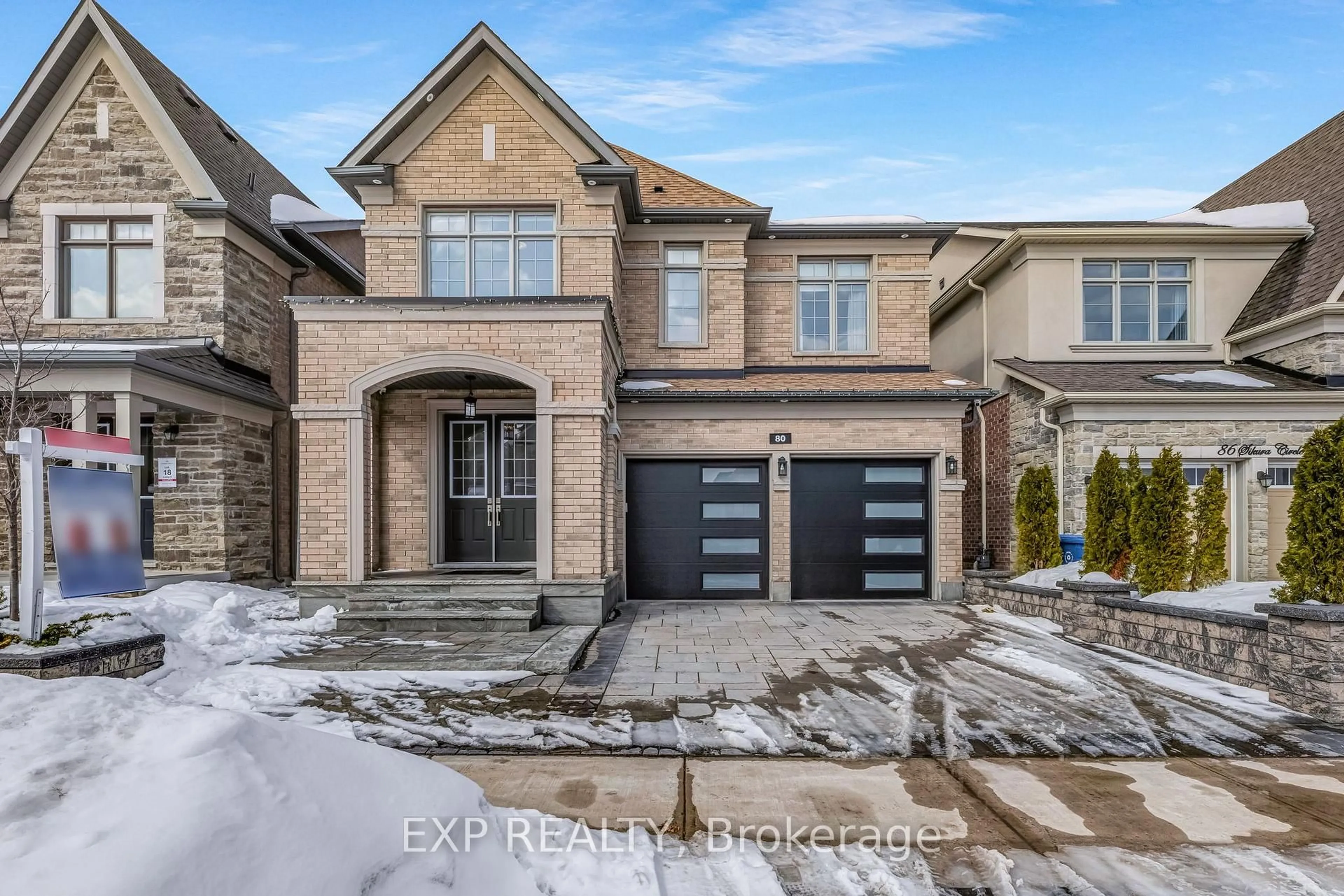 Home with brick exterior material, street for 80 Sikura Circ, Aurora Ontario L4G 3Y9