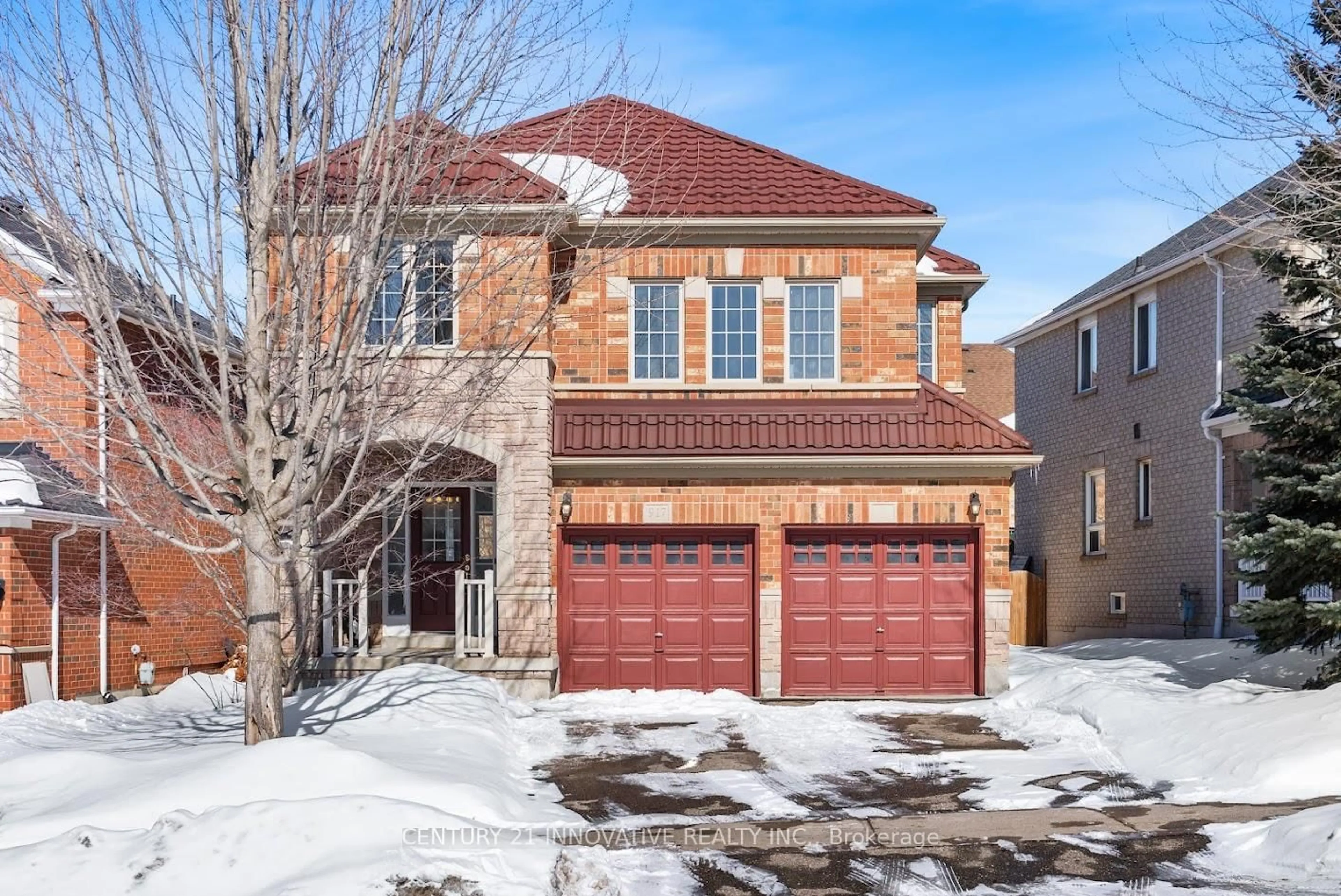 Home with brick exterior material, street for 917 Joe Persechini Dr, Newmarket Ontario L3X 2Y8